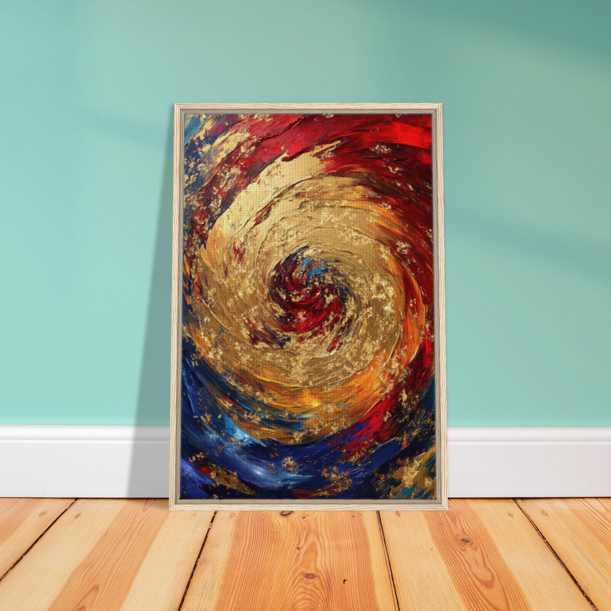 Framed Canvas Portrait - Vortex of Emotions A swirling fusion of vagrant 2 - Shop Ai Art WebShop - Digital Art online Store