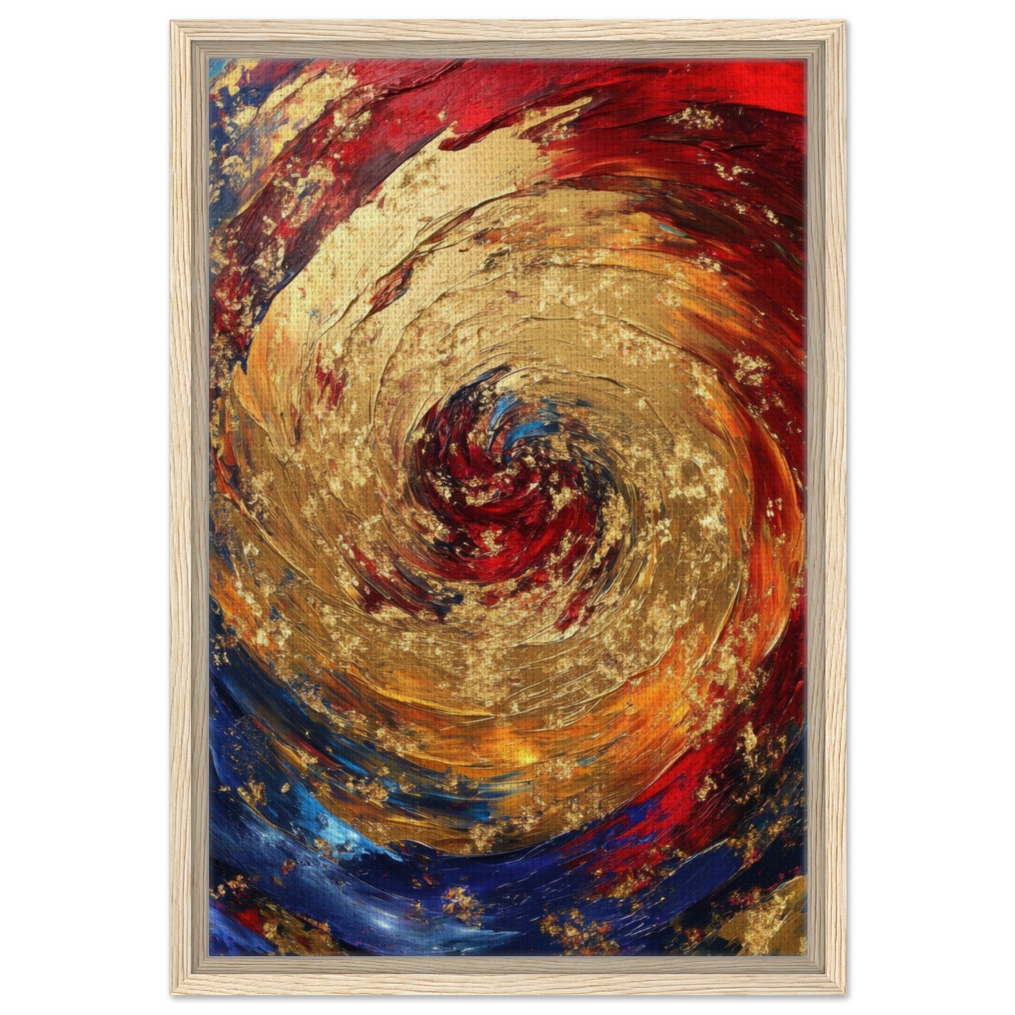 Framed Canvas Portrait - Vortex of Emotions A swirling fusion of vagrant 2 - Shop Ai Art WebShop - Digital Art online Store