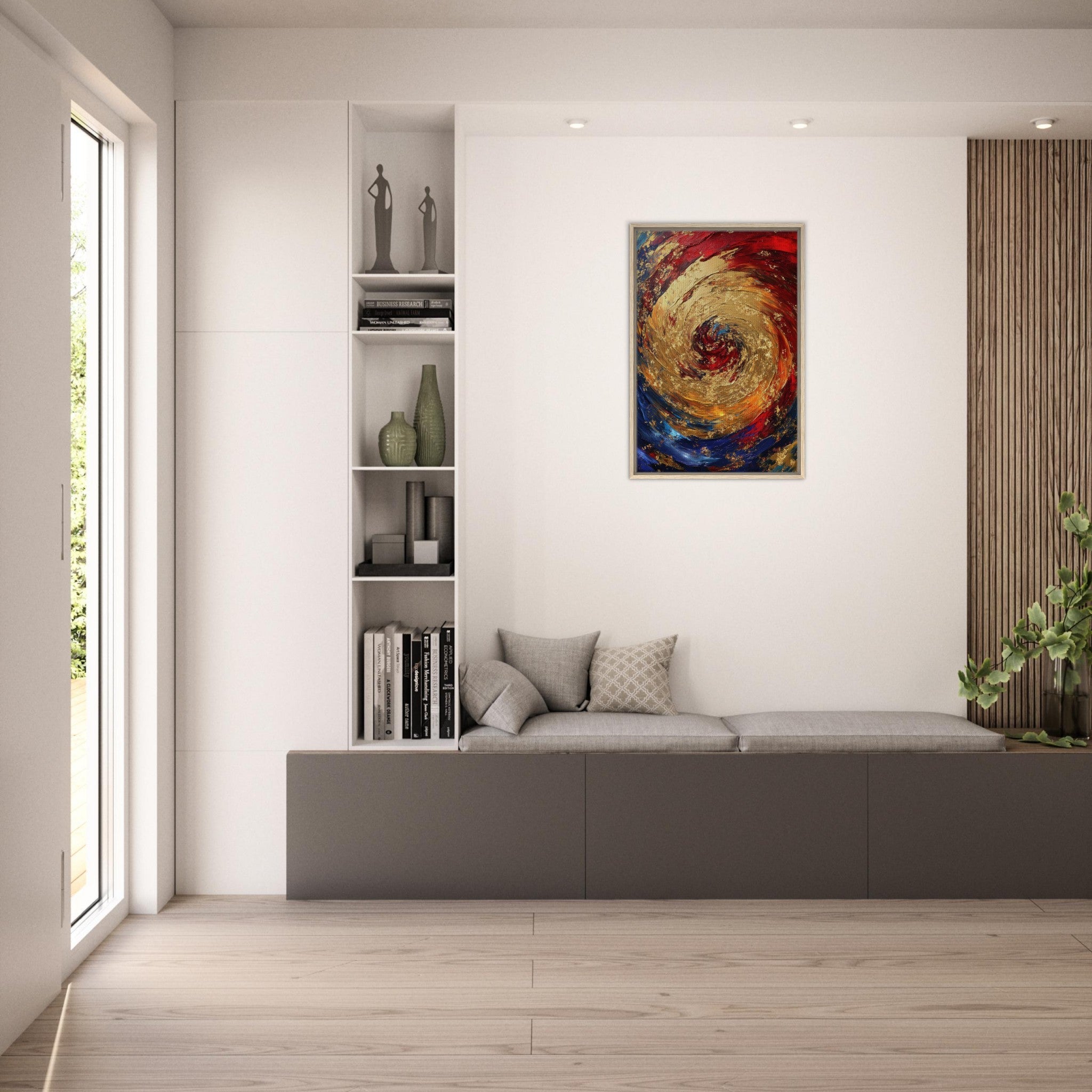 Framed Canvas Portrait - Vortex of Emotions A swirling fusion of vagrant 2 - Shop Ai Art WebShop - Digital Art online Store