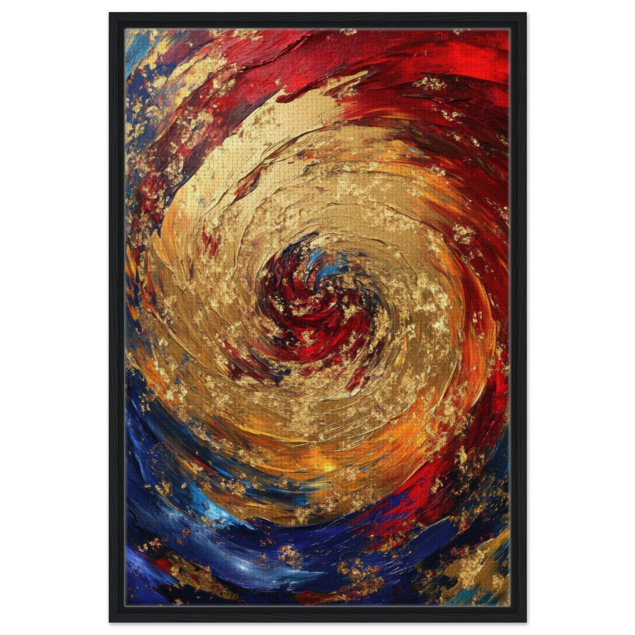 Framed Canvas Portrait - Vortex of Emotions A swirling fusion of vagrant 2 - Shop Ai Art WebShop - Digital Art online Store