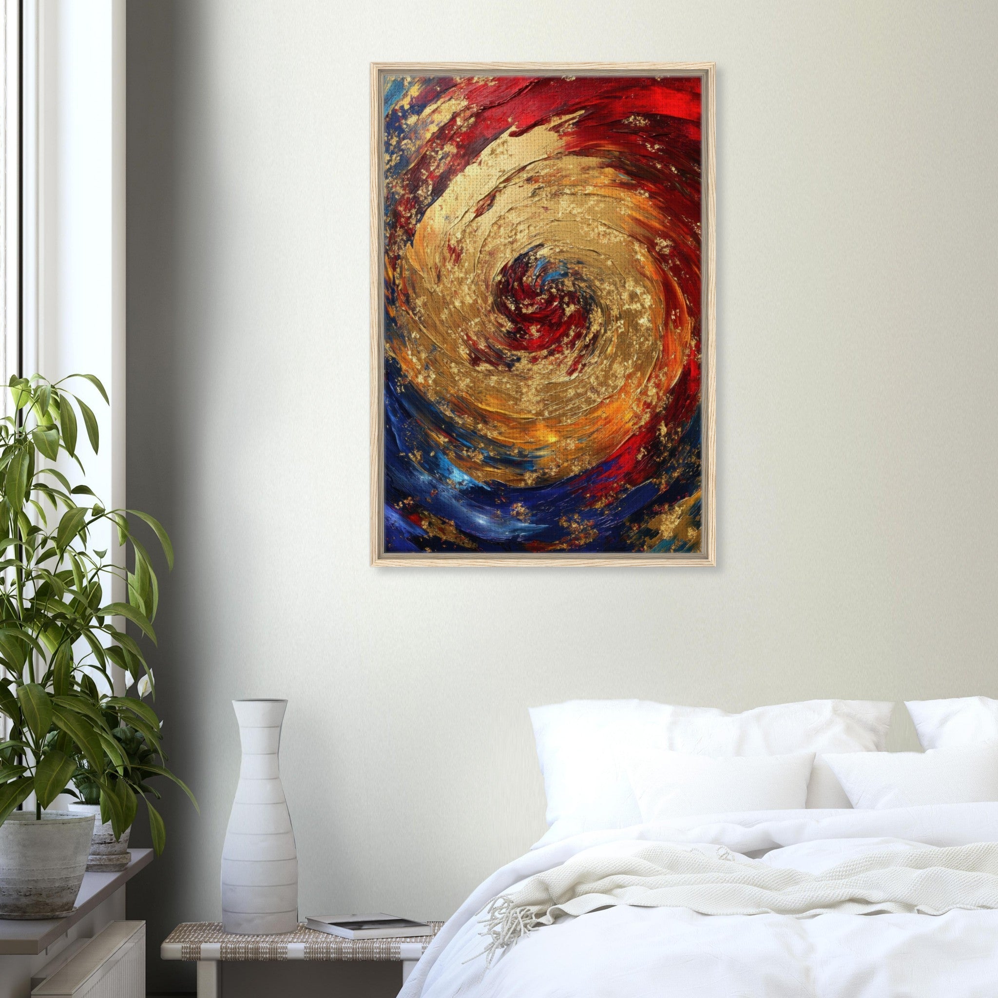 Framed Canvas Portrait - Vortex of Emotions A swirling fusion of vagrant 2 - Shop Ai Art WebShop - Digital Art online Store