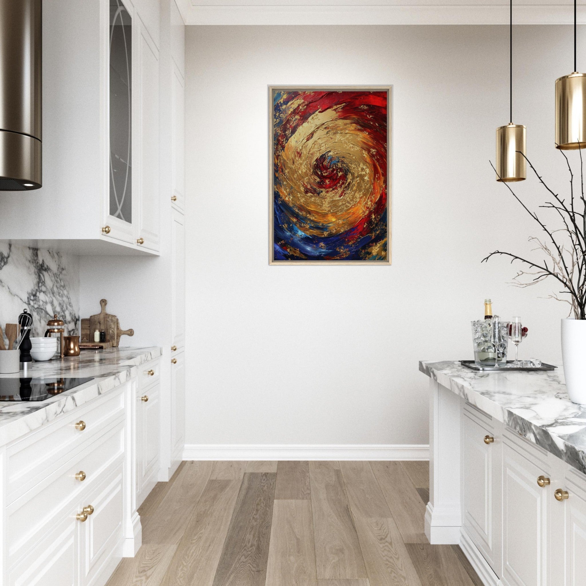 Framed Canvas Portrait - Vortex of Emotions A swirling fusion of vagrant 2 - Shop Ai Art WebShop - Digital Art online Store