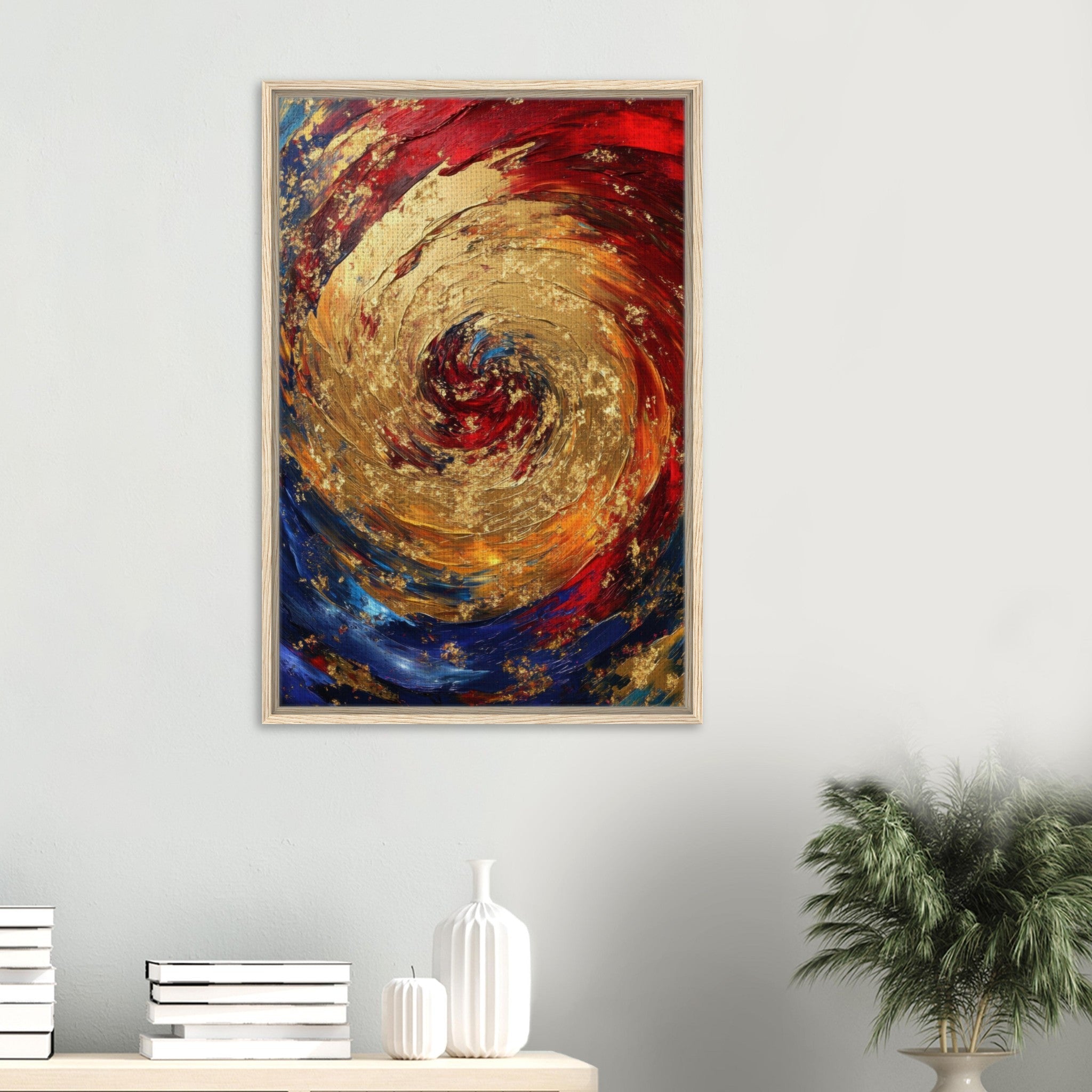 Framed Canvas Portrait - Vortex of Emotions A swirling fusion of vagrant 2 - Shop Ai Art WebShop - Digital Art online Store