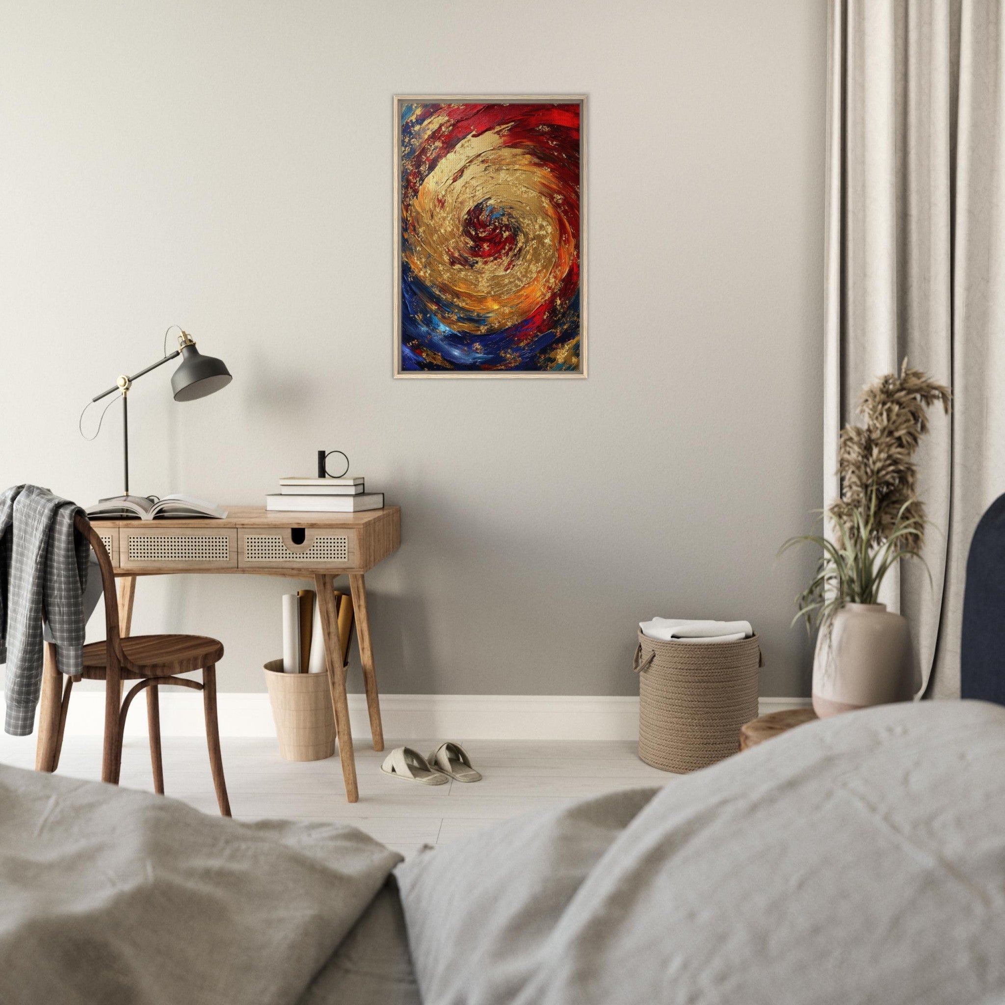 Framed Canvas Portrait - Vortex of Emotions A swirling fusion of vagrant 2 - Shop Ai Art WebShop - Digital Art online Store