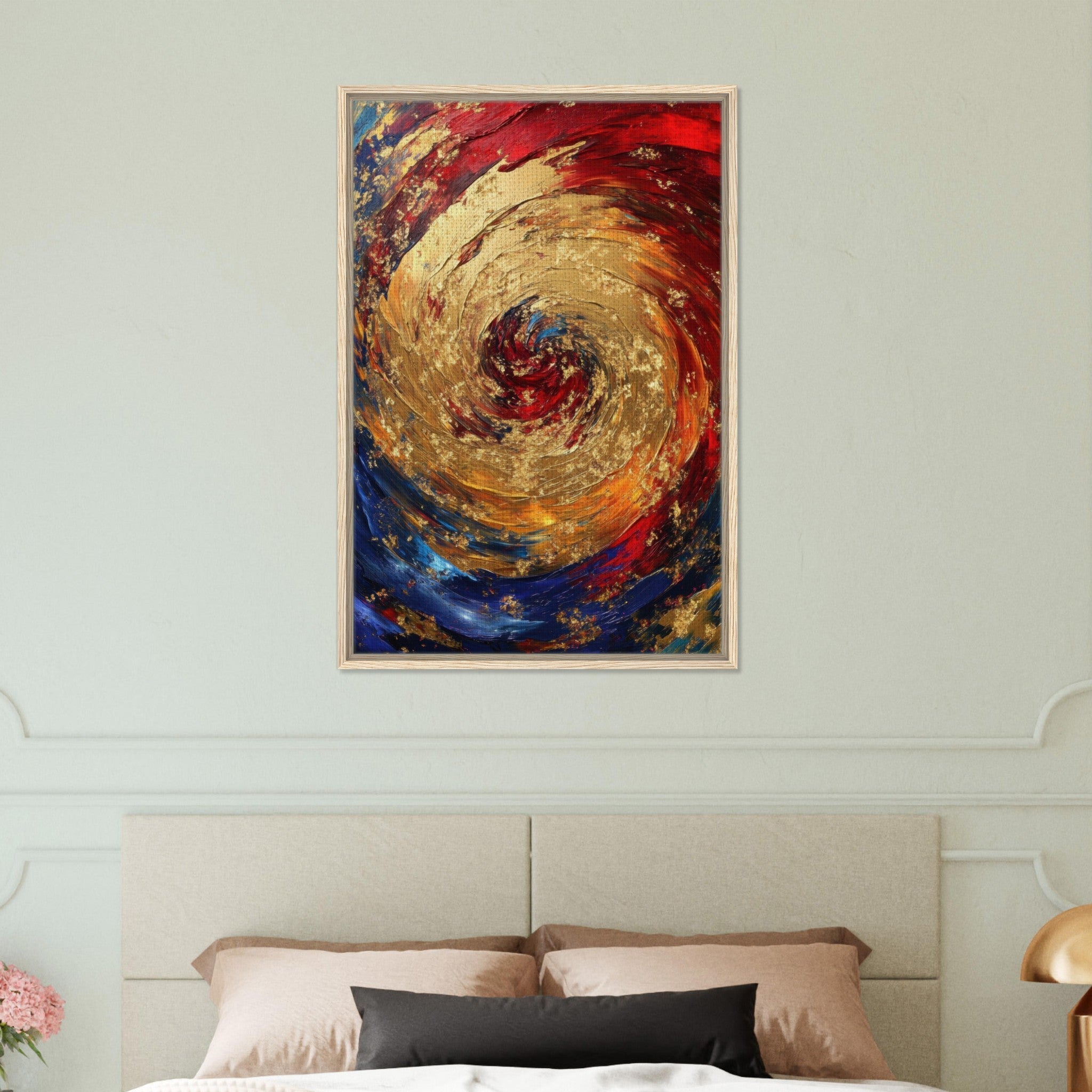 Framed Canvas Portrait - Vortex of Emotions A swirling fusion of vagrant 2 - Shop Ai Art WebShop - Digital Art online Store