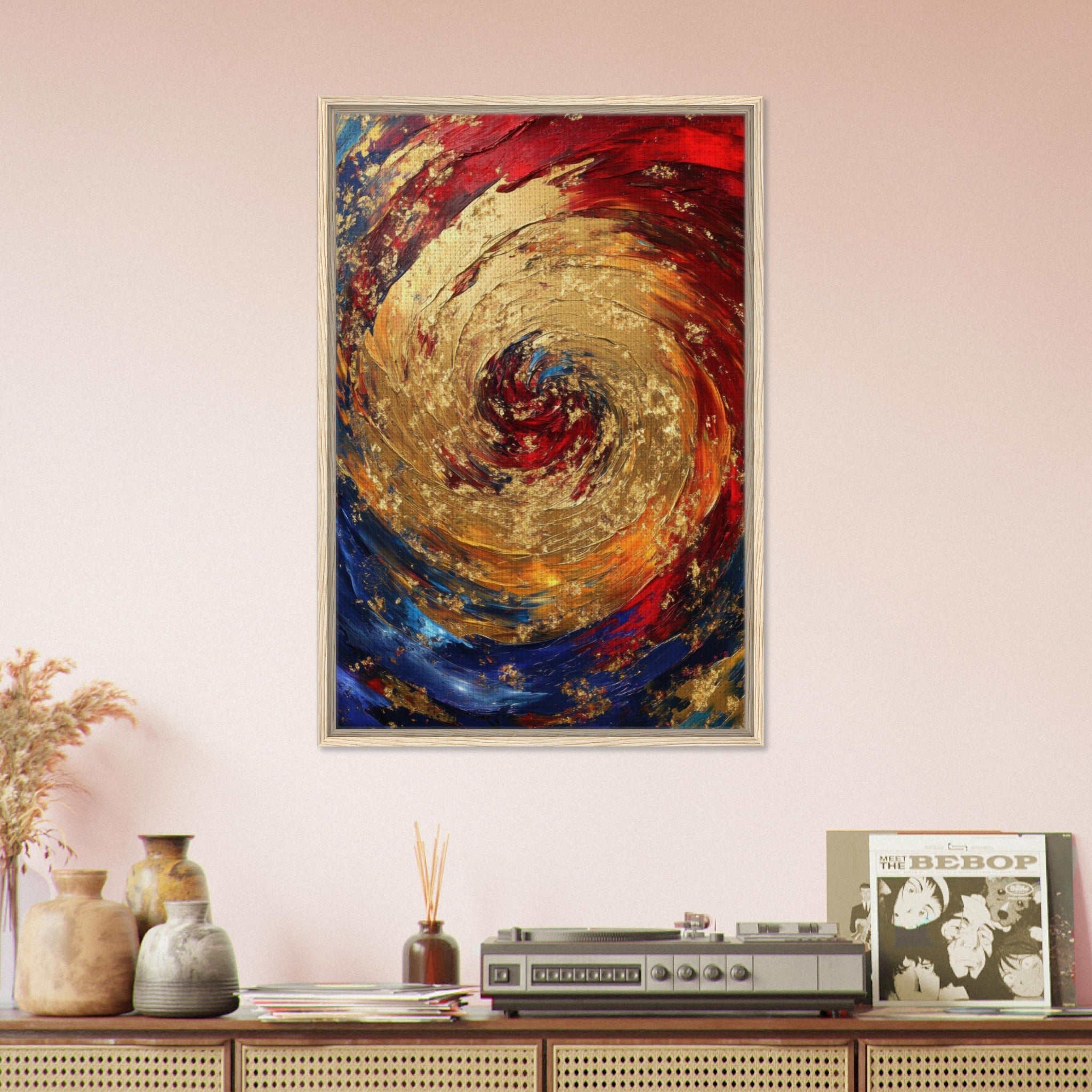 Framed Canvas Portrait - Vortex of Emotions A swirling fusion of vagrant 2 - Shop Ai Art WebShop - Digital Art online Store