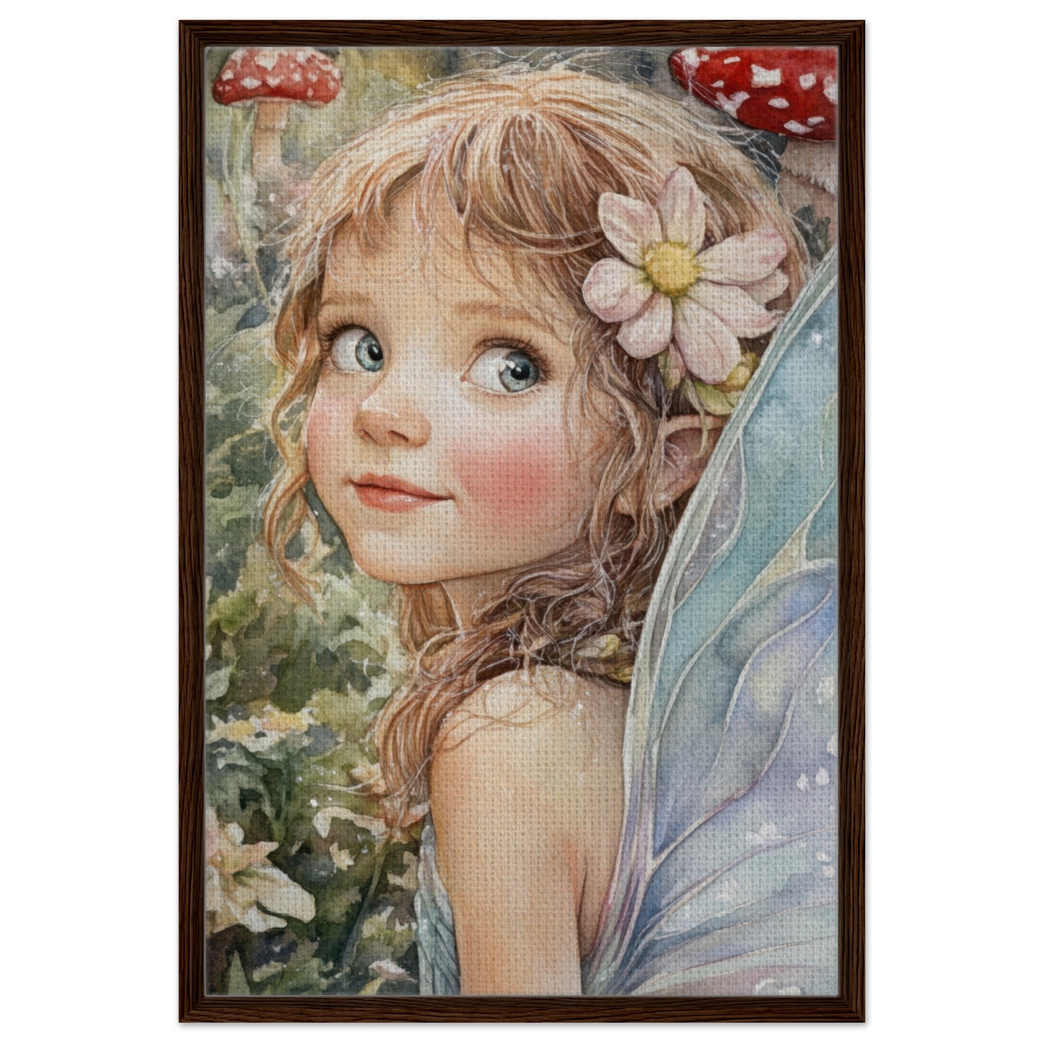 Framed Canvas Portrait - Watercolor Faerie Glade Watercolor Over - the - Thou 3 - Shop Ai Art WebShop - Digital Art online Store