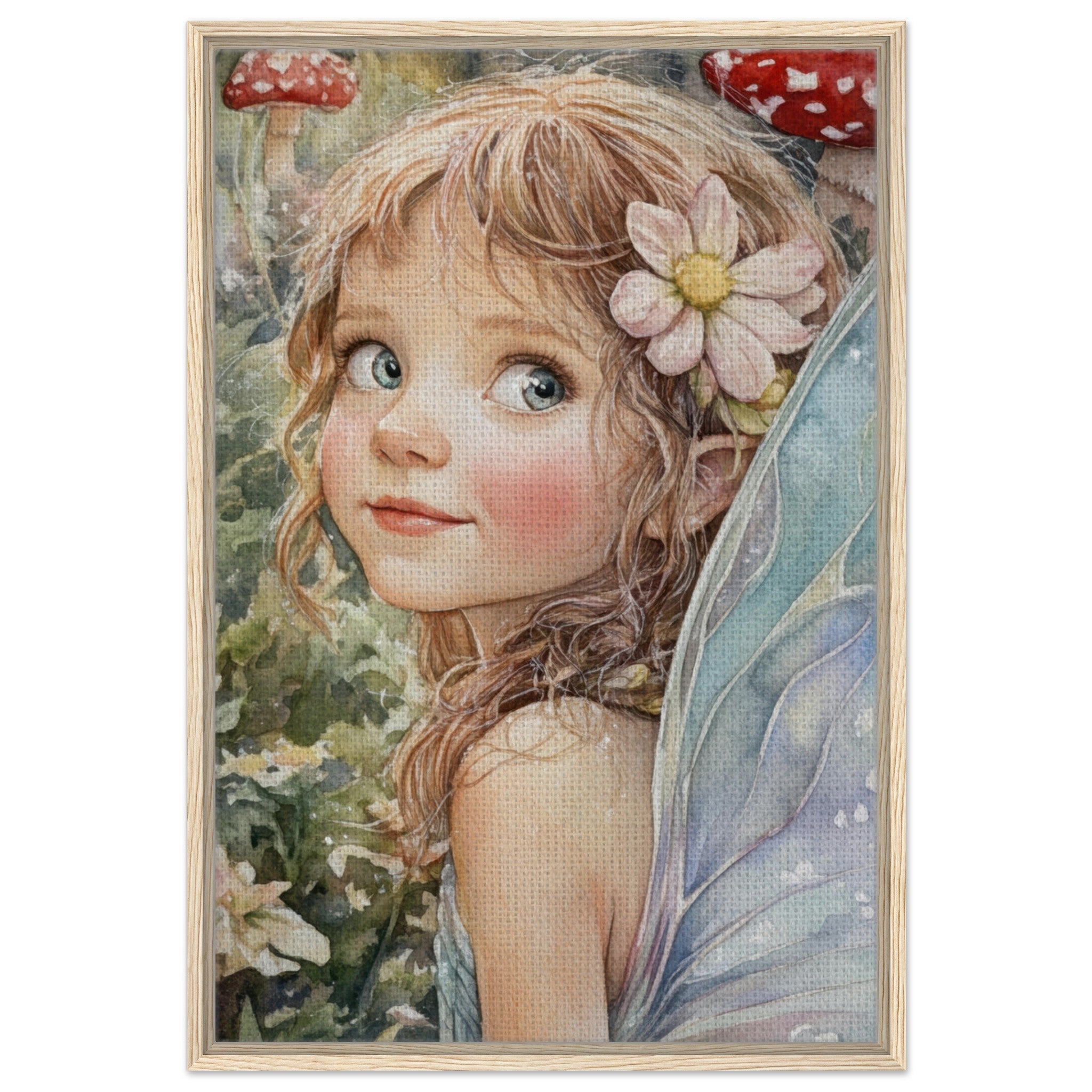 Framed Canvas Portrait - Watercolor Faerie Glade Watercolor Over - the - Thou 3 - Shop Ai Art WebShop - Digital Art online Store