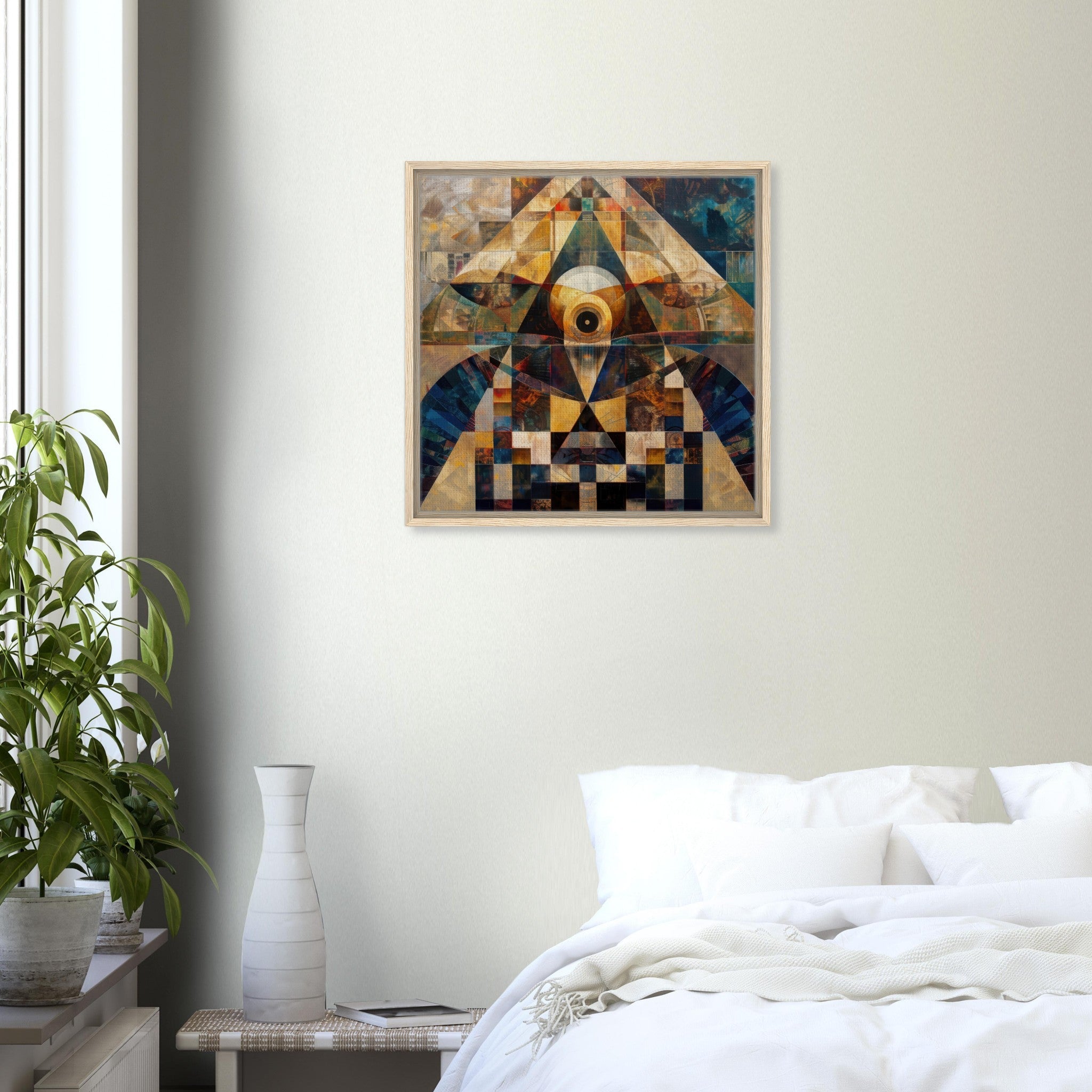 Framed Canvas Square - Free your mind abstract style 4 - Shop Ai Art WebShop - Digital Art online Store