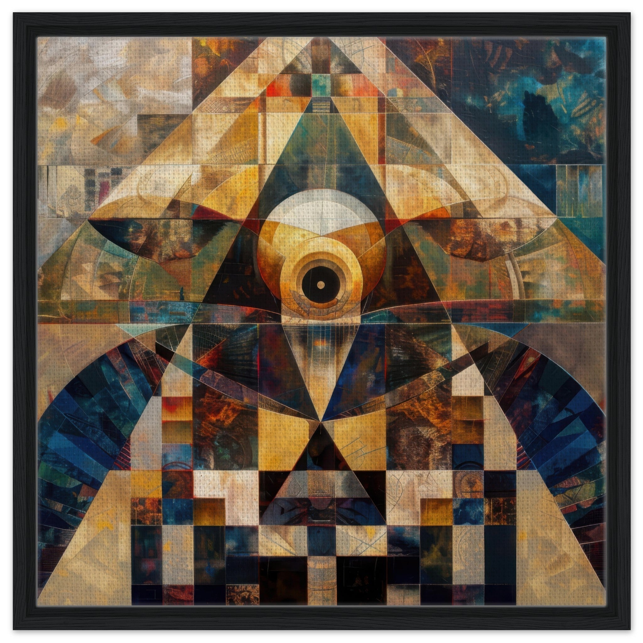 Framed Canvas Square - Free your mind abstract style 4 - Shop Ai Art WebShop - Digital Art online Store