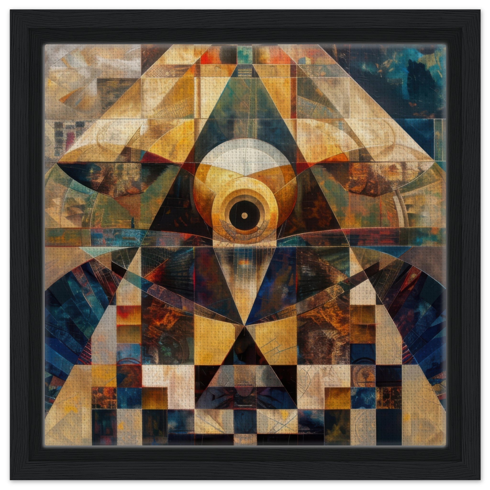 Framed Canvas Square - Free your mind abstract style 4 - Shop Ai Art WebShop - Digital Art online Store