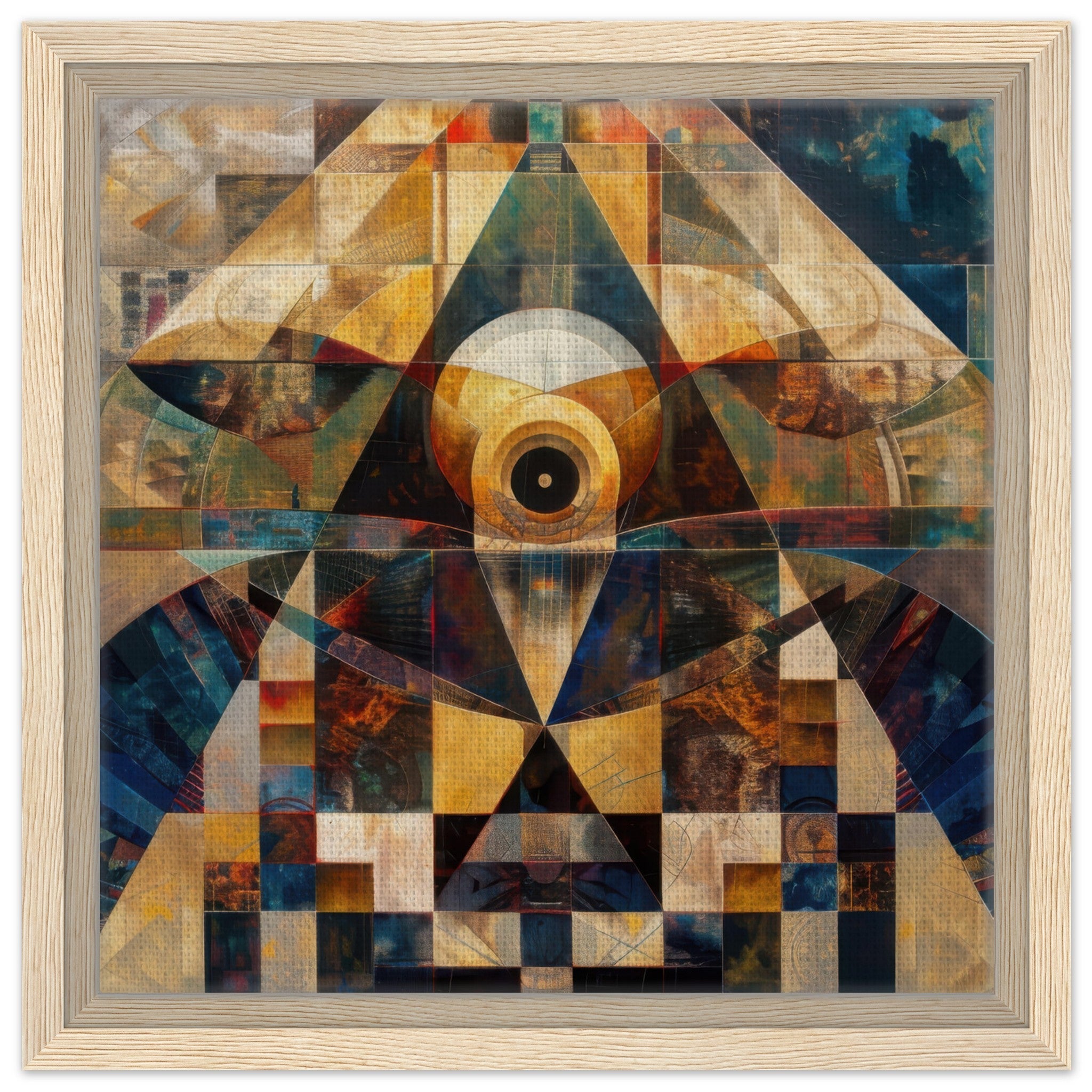 Framed Canvas Square - Free your mind abstract style 4 - Shop Ai Art WebShop - Digital Art online Store