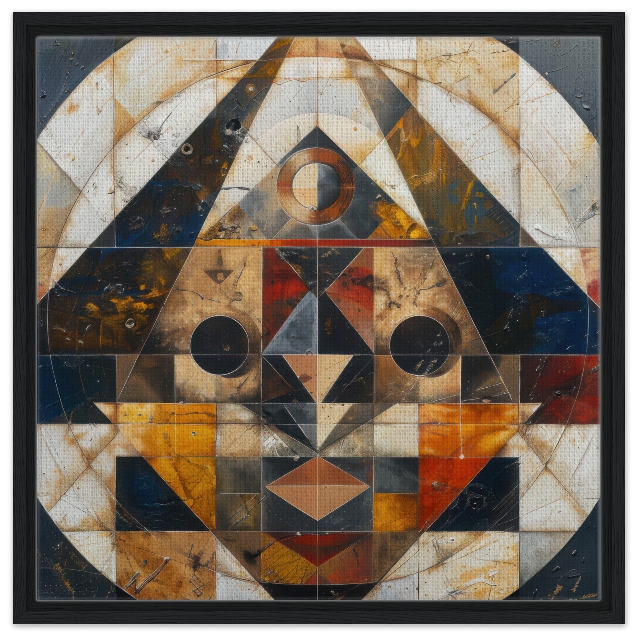 Framed Canvas Square - Free your mind abstract style 5 - Shop Ai Art WebShop - Digital Art online Store