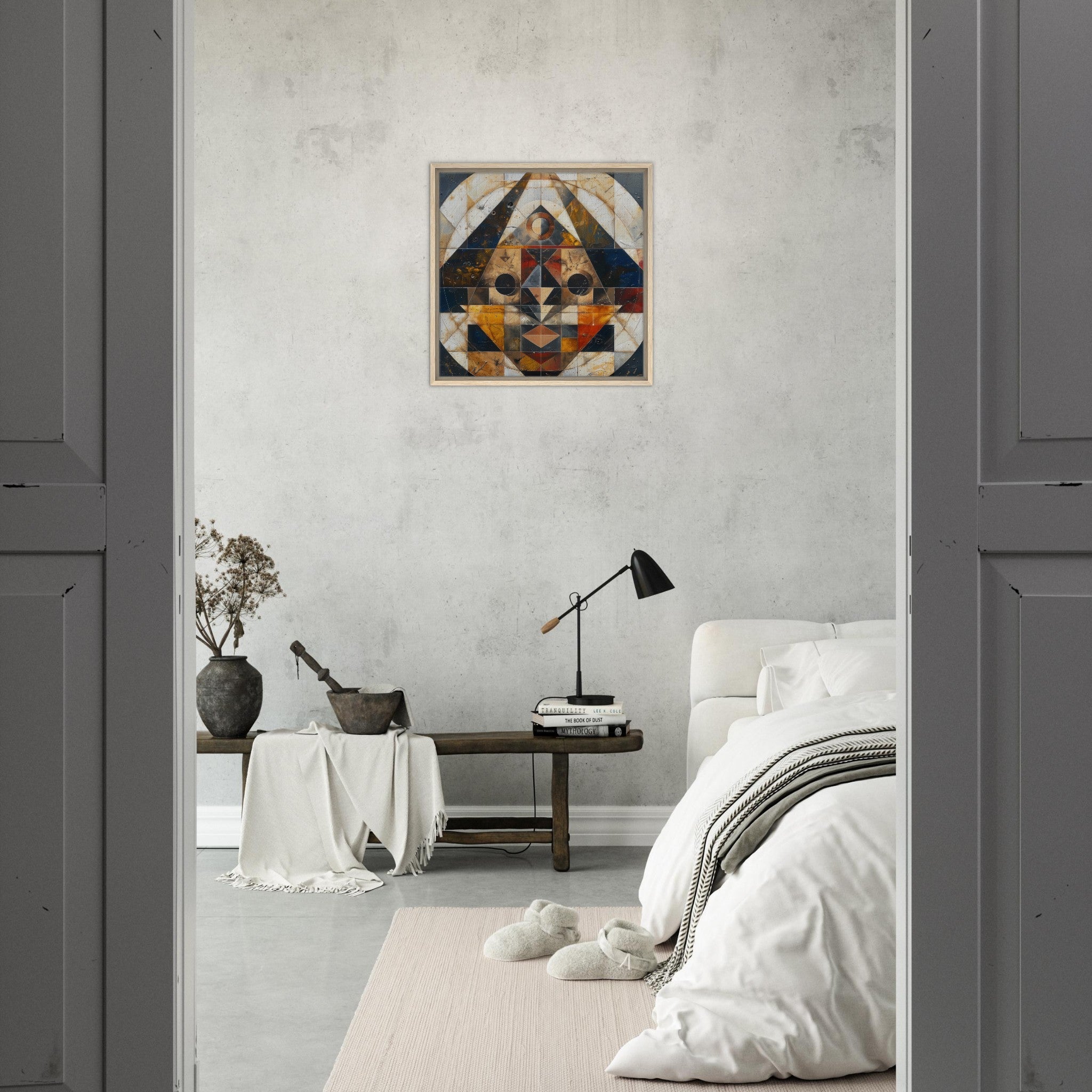 Framed Canvas Square - Free your mind abstract style 5 - Shop Ai Art WebShop - Digital Art online Store