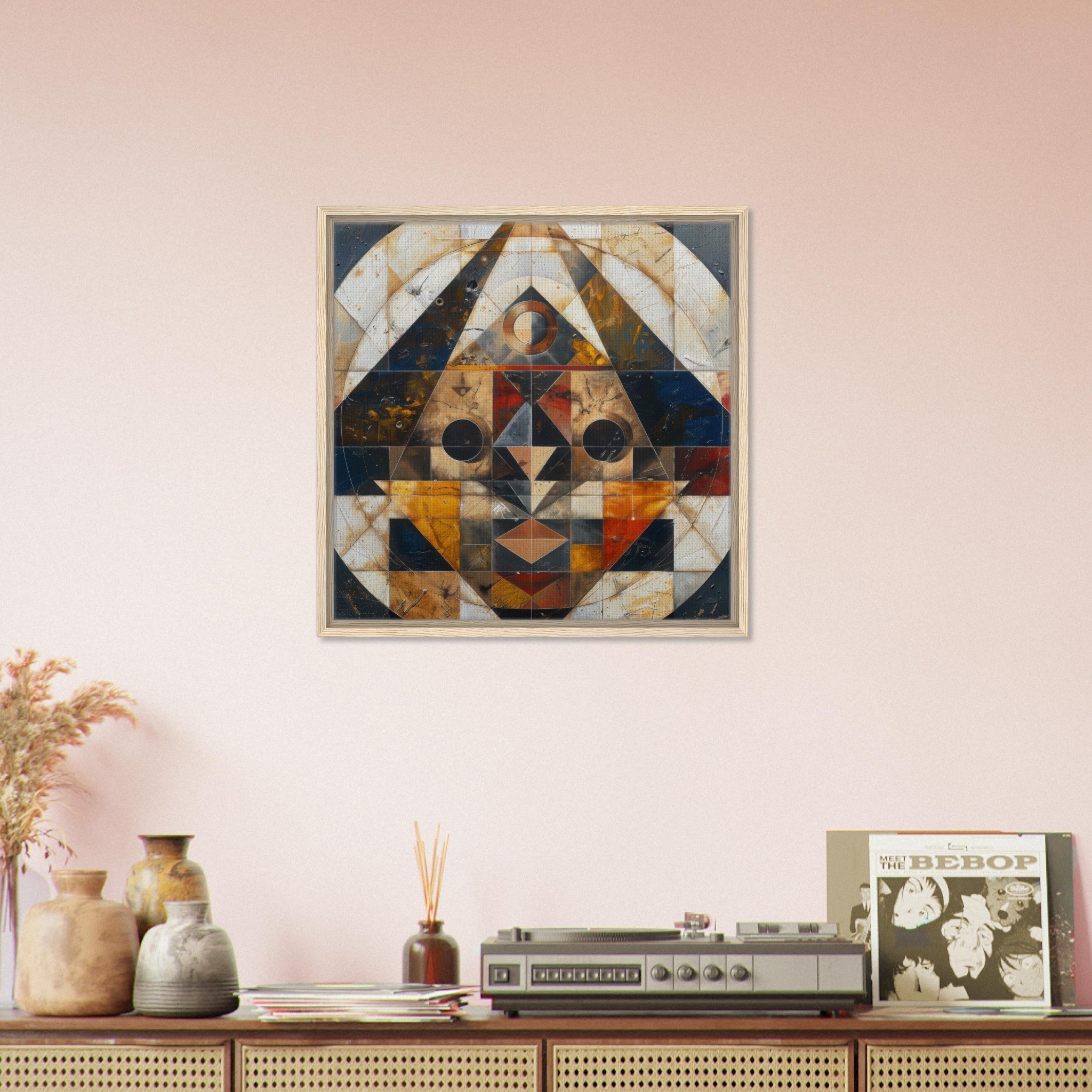 Framed Canvas Square - Free your mind abstract style 5 - Shop Ai Art WebShop - Digital Art online Store