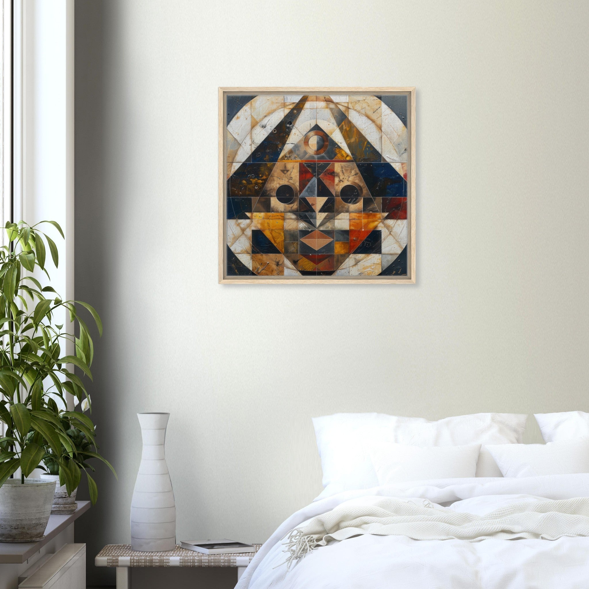 Framed Canvas Square - Free your mind abstract style 5 - Shop Ai Art WebShop - Digital Art online Store