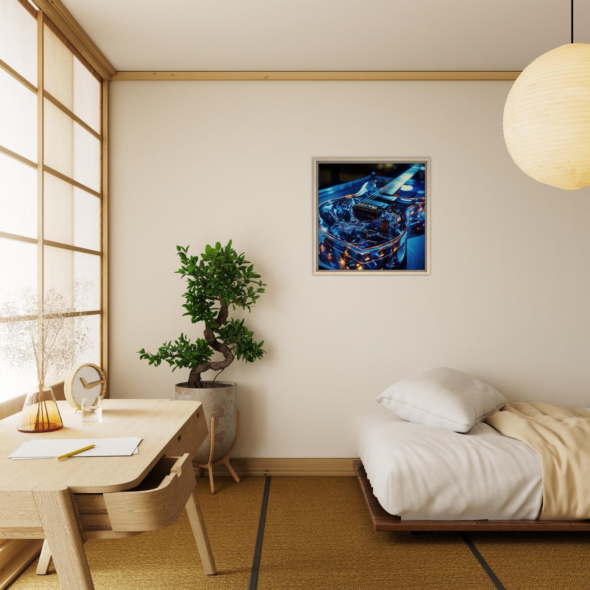 Framed Canvas Square - Music Art 6 - Shop Ai Art WebShop - Digital Art online Store