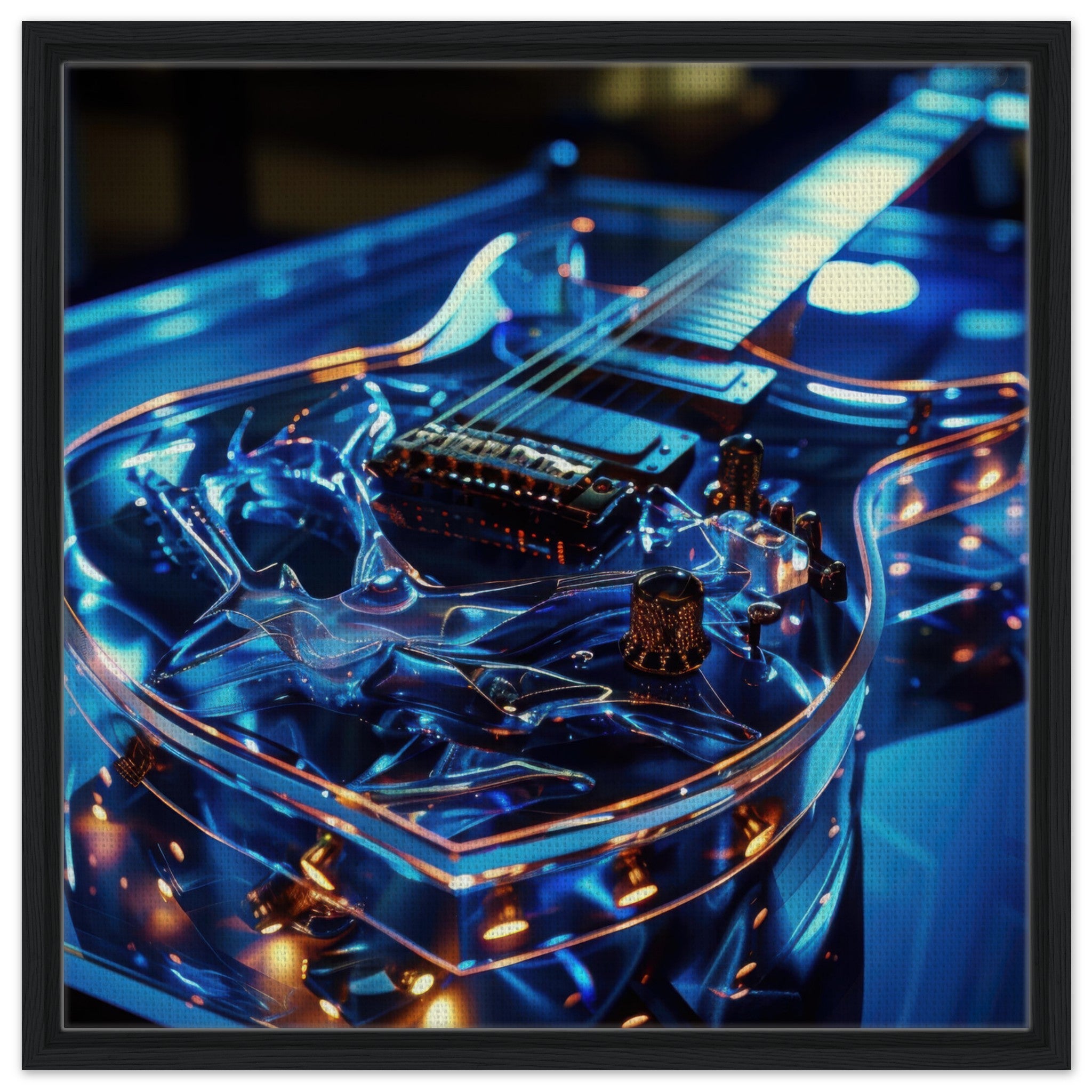 Framed Canvas Square - Music Art 6 - Shop Ai Art WebShop - Digital Art online Store