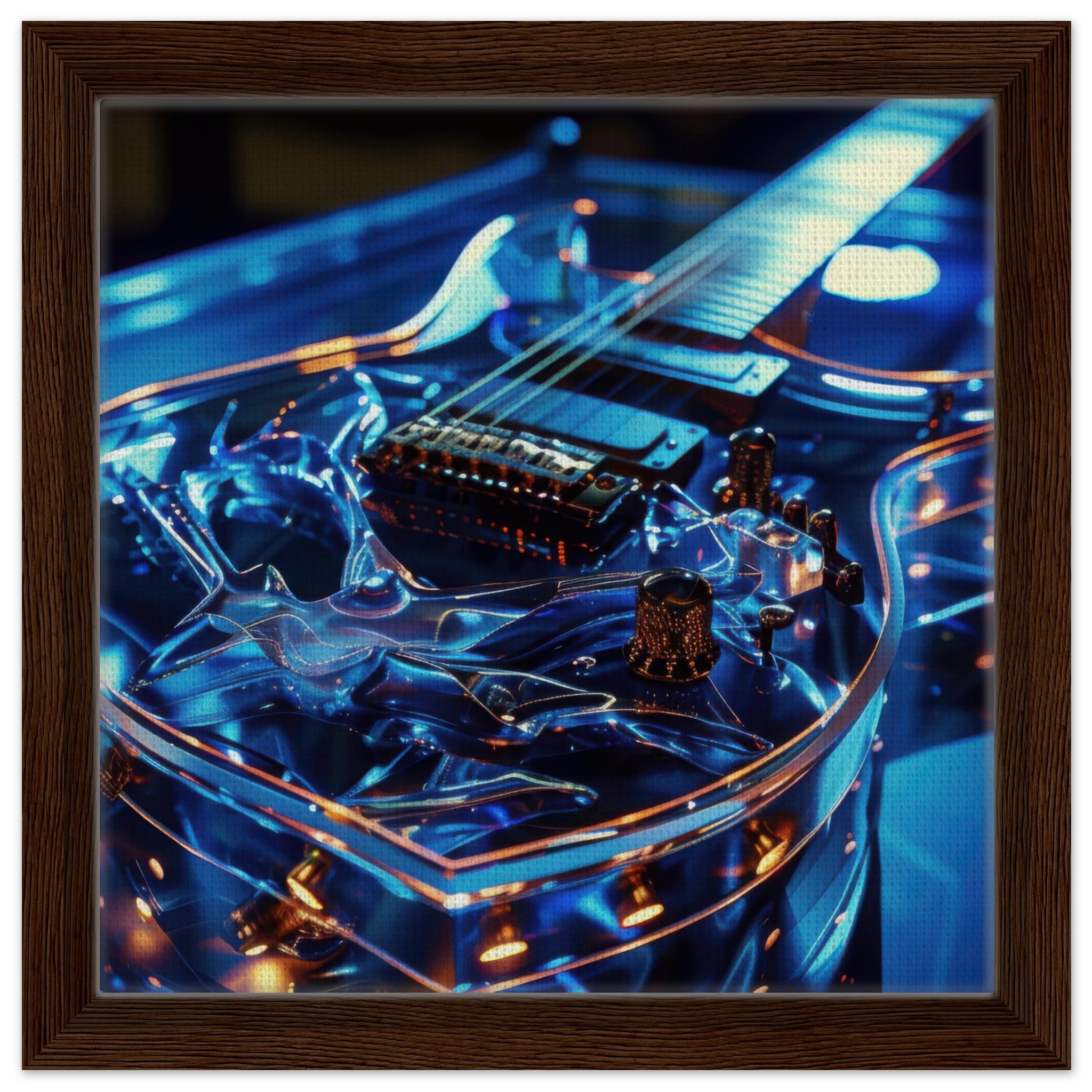 Framed Canvas Square - Music Art 6 - Shop Ai Art WebShop - Digital Art online Store