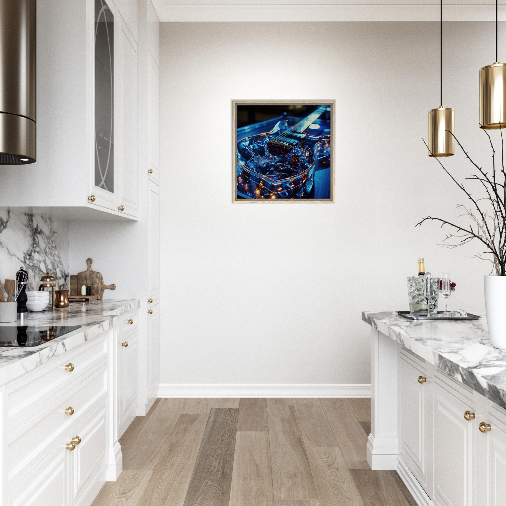 Framed Canvas Square - Music Art 6 - Shop Ai Art WebShop - Digital Art online Store