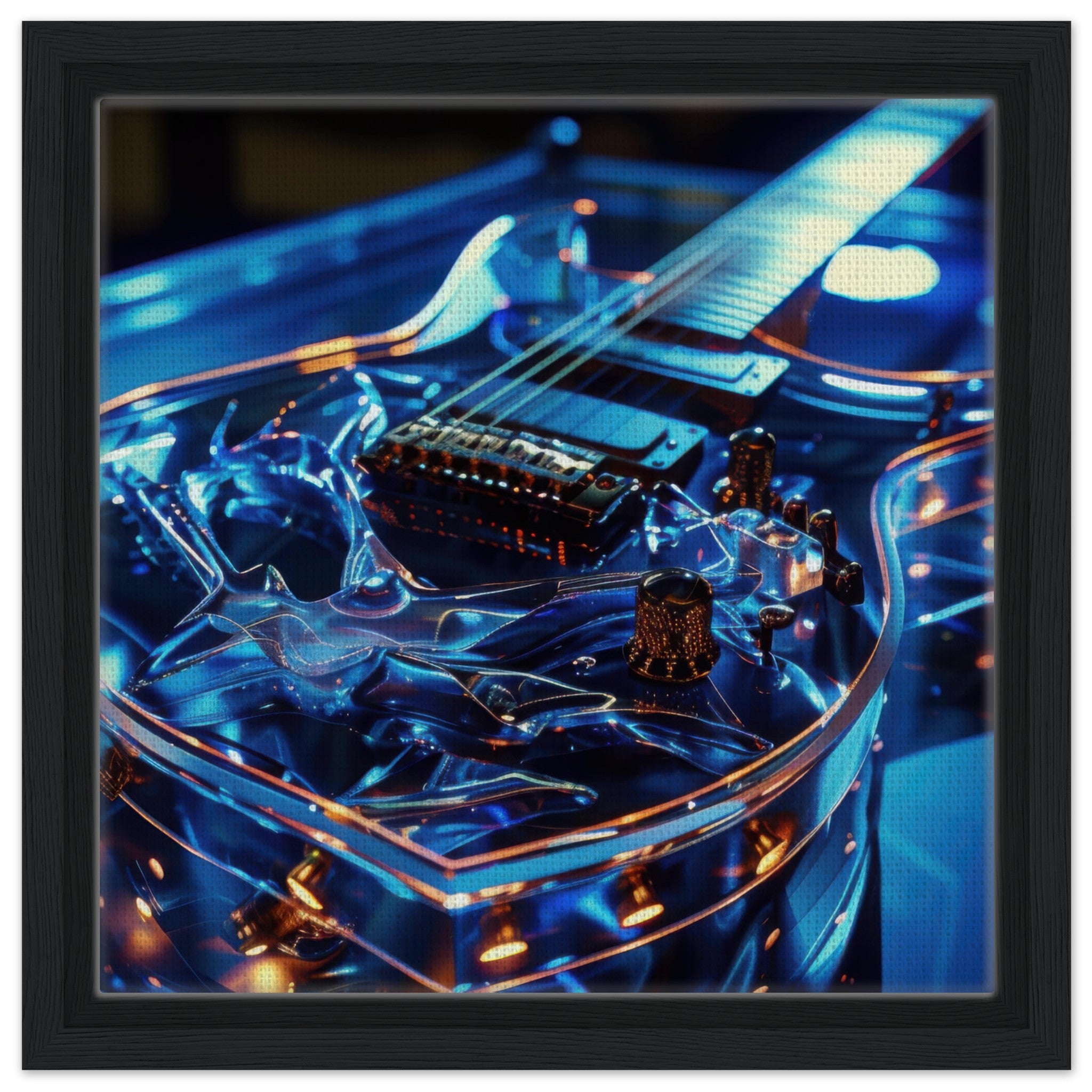 Framed Canvas Square - Music Art 6 - Shop Ai Art WebShop - Digital Art online Store