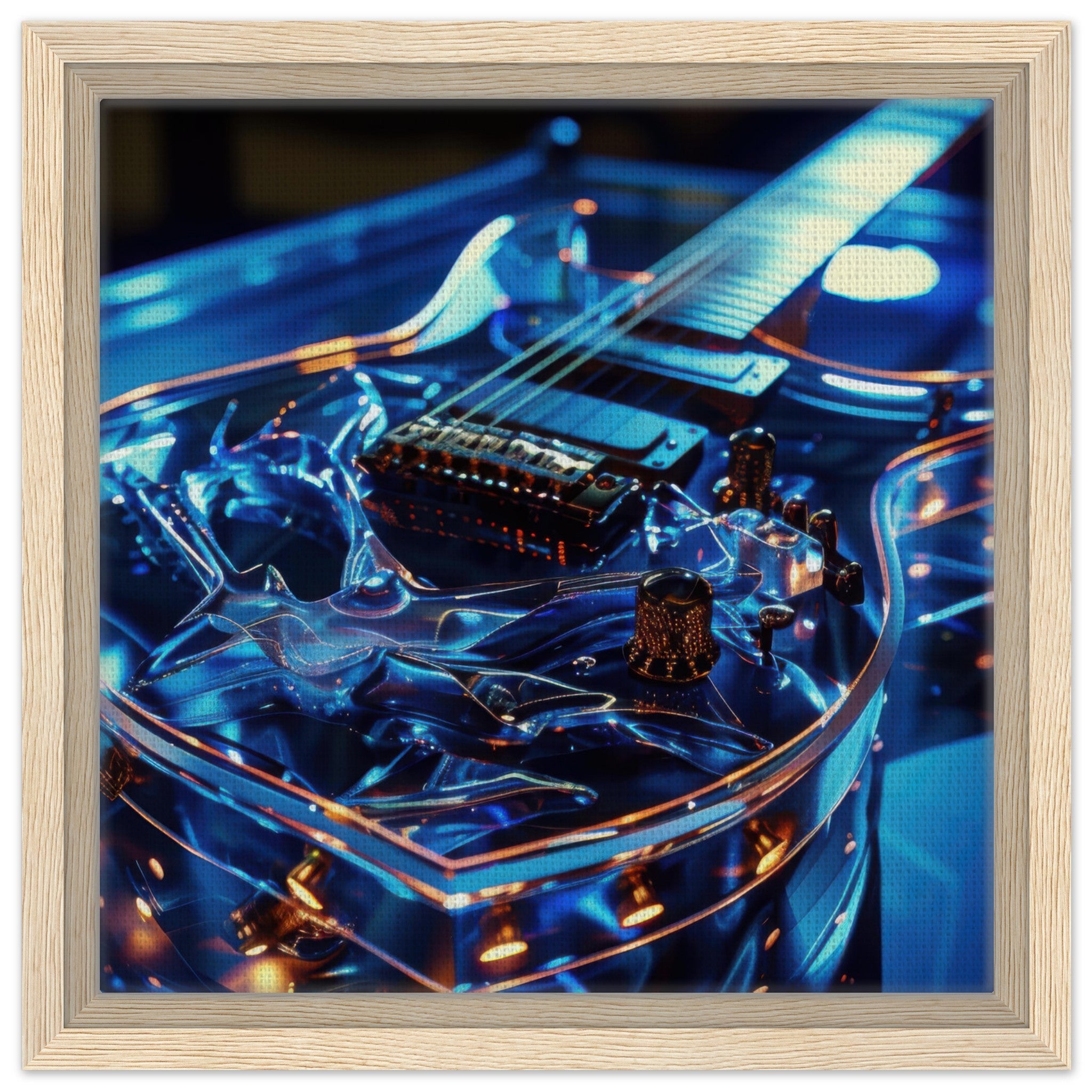 Framed Canvas Square - Music Art 6 - Shop Ai Art WebShop - Digital Art online Store