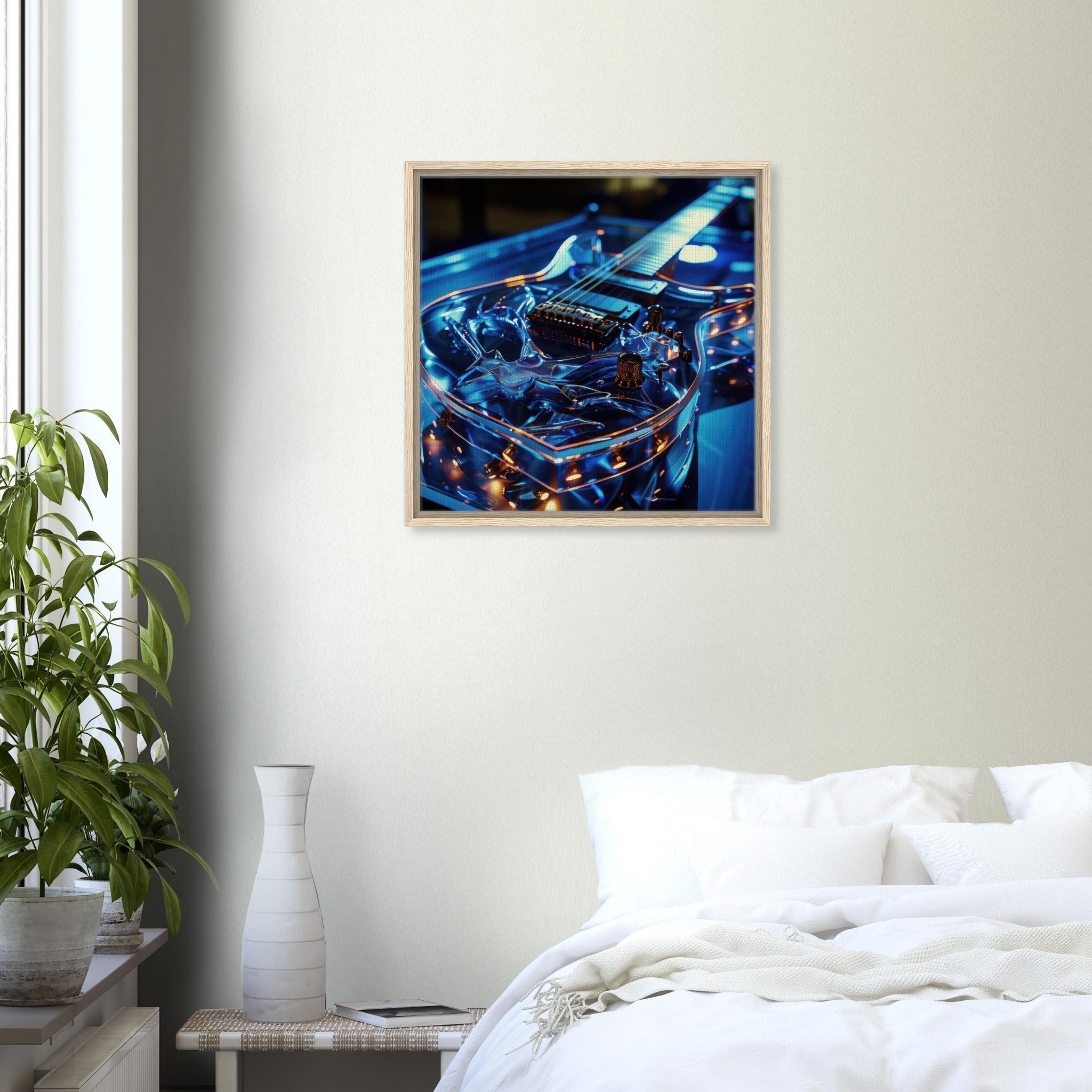 Framed Canvas Square - Music Art 6 - Shop Ai Art WebShop - Digital Art online Store