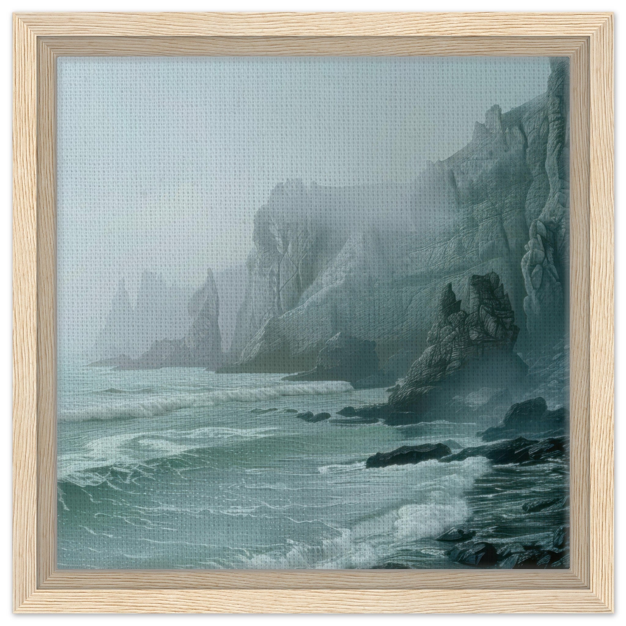 Framed Canvas Square - Nature 1 - Shop Ai Art WebShop - Digital Art online Store