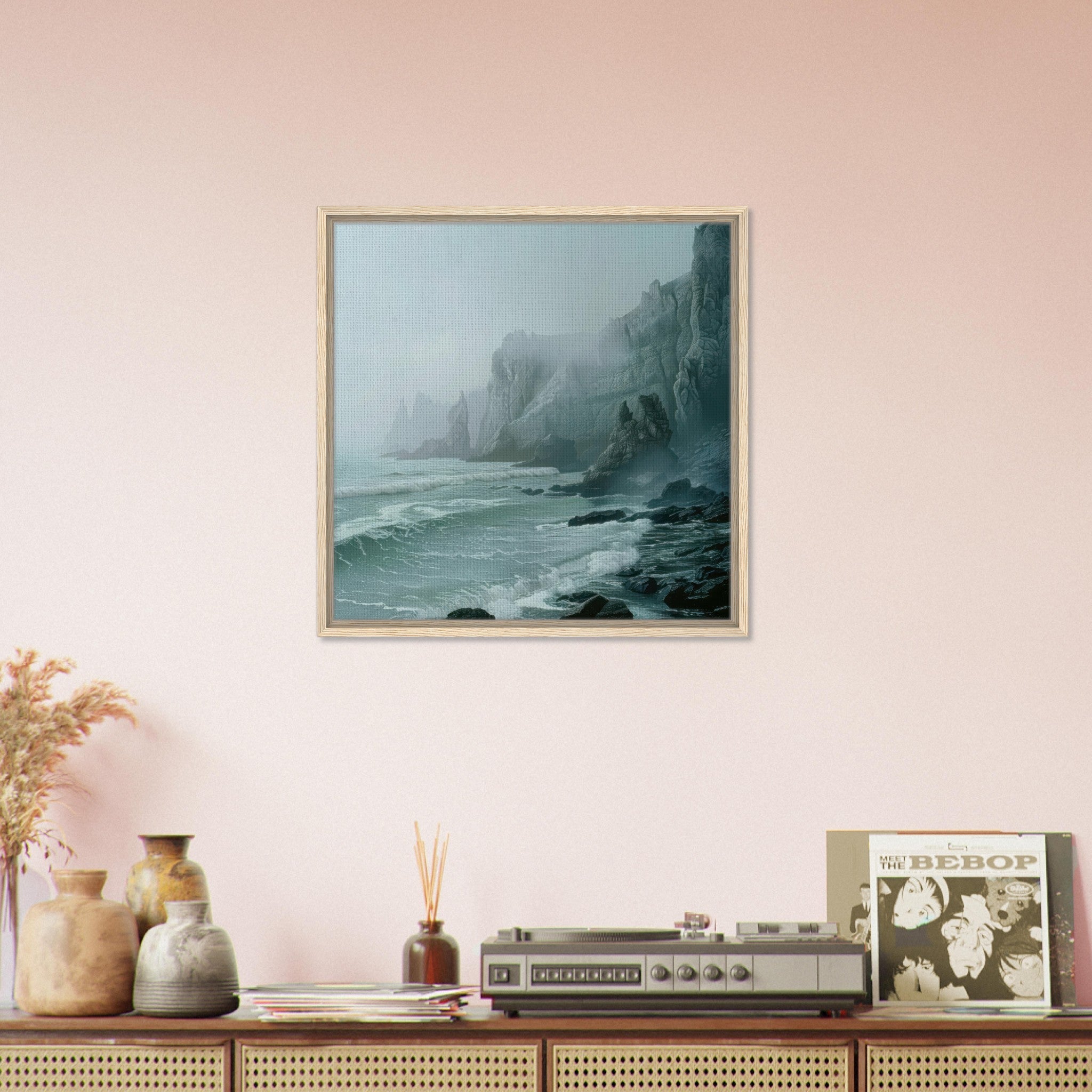 Framed Canvas Square - Nature 1 - Shop Ai Art WebShop - Digital Art online Store