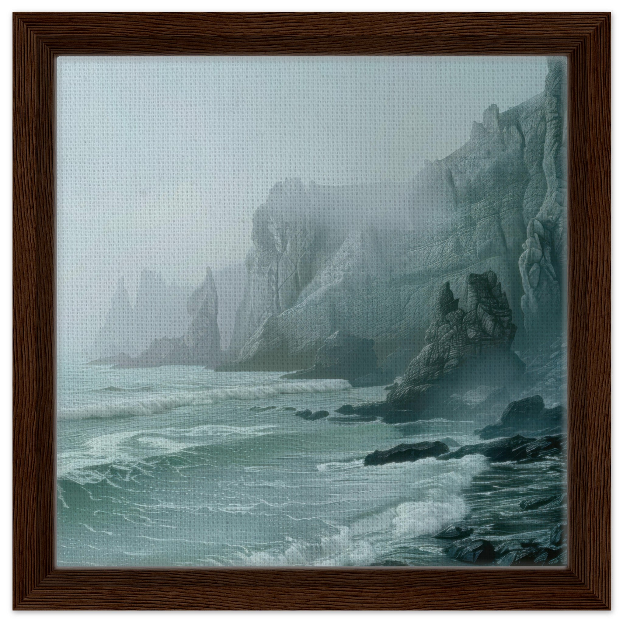 Framed Canvas Square - Nature 1 - Shop Ai Art WebShop - Digital Art online Store