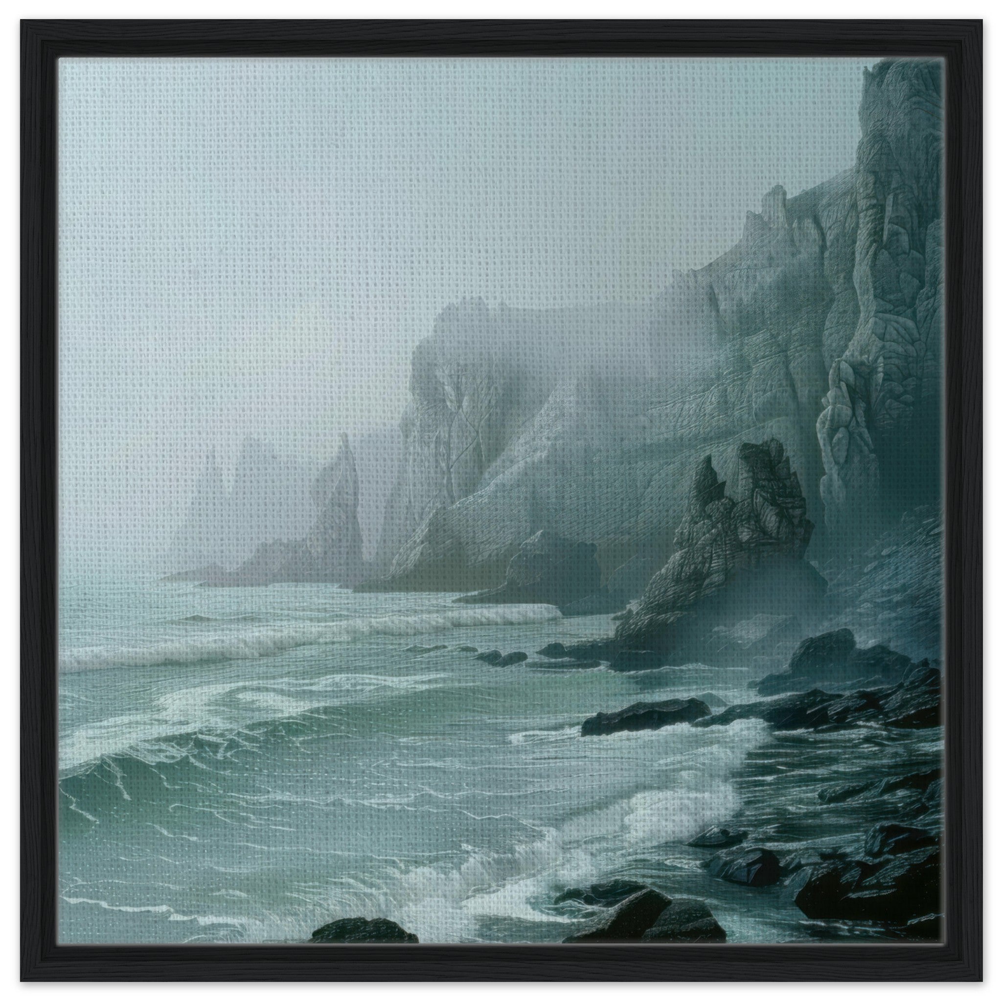 Framed Canvas Square - Nature 1 - Shop Ai Art WebShop - Digital Art online Store