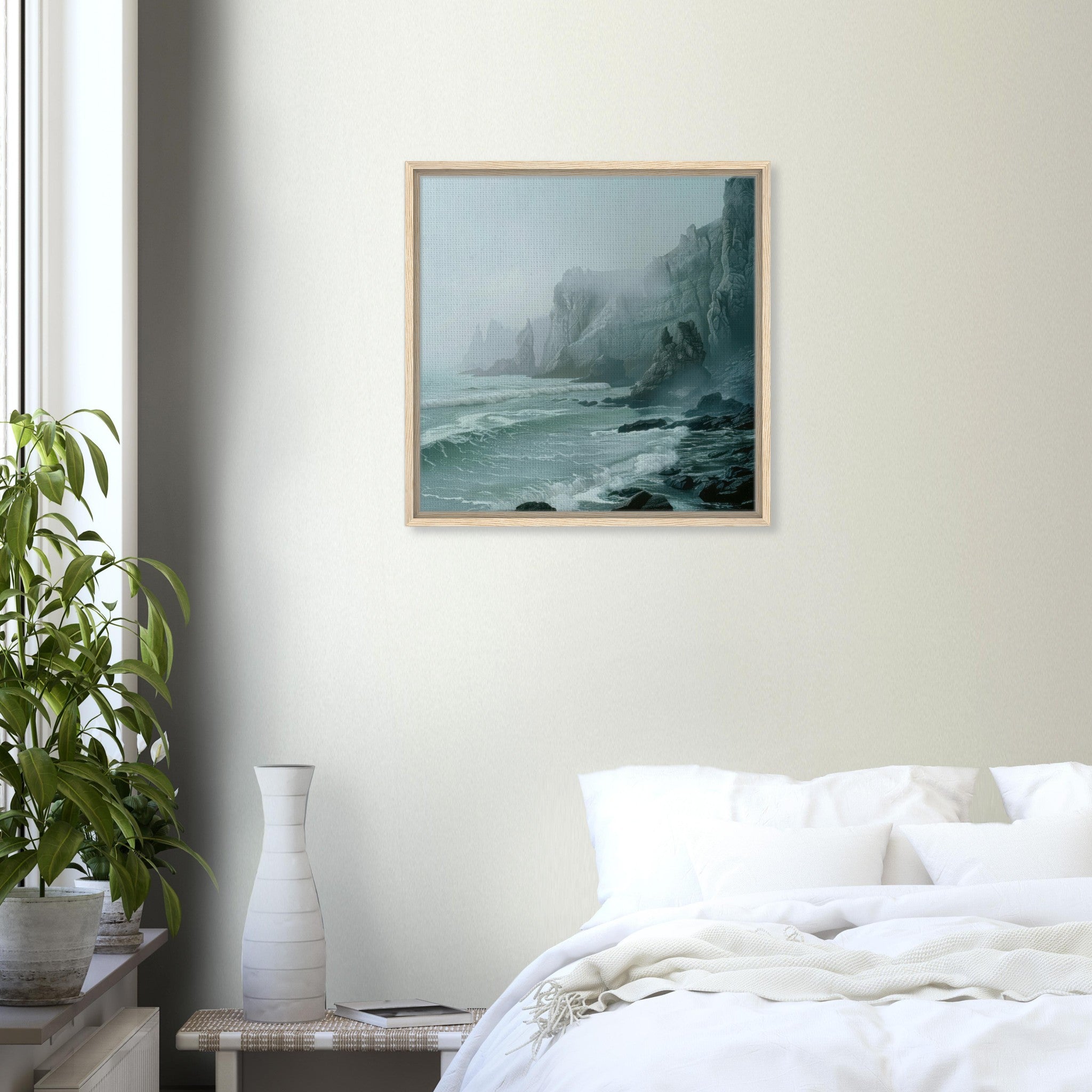 Framed Canvas Square - Nature 1 - Shop Ai Art WebShop - Digital Art online Store