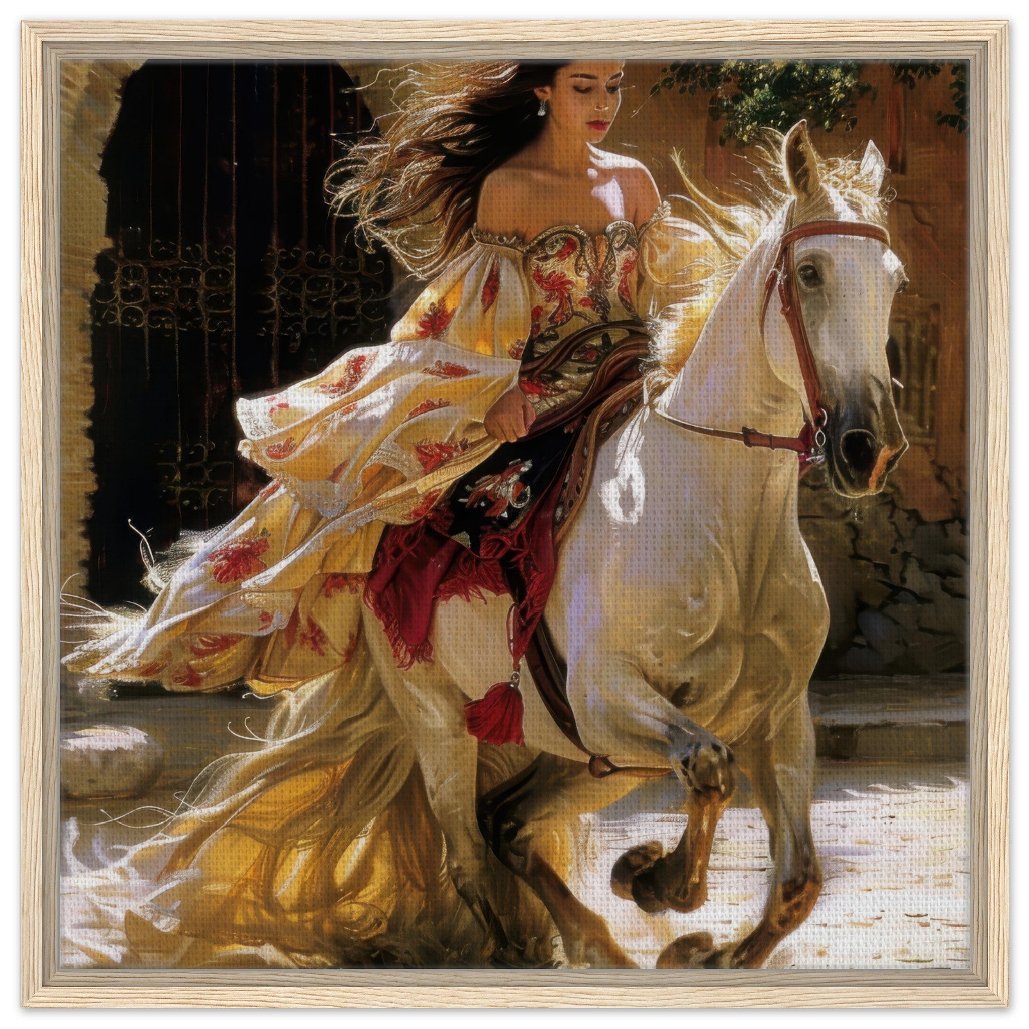 Framed Canvas Square - Romanticism art style culture of Spain 1 - Shop Ai Art WebShop - Digital Art online Store