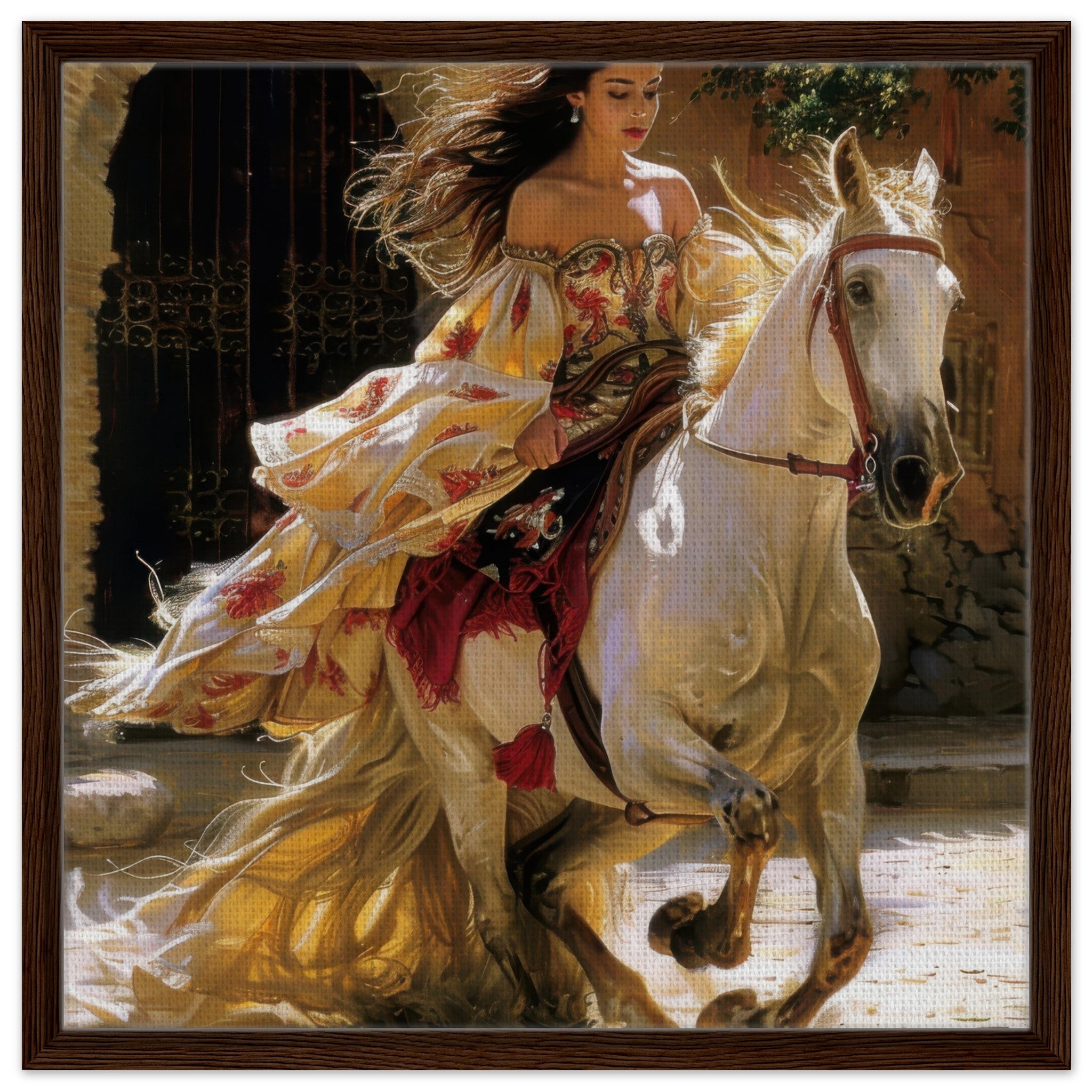 Framed Canvas Square - Romanticism art style culture of Spain 1 - Shop Ai Art WebShop - Digital Art online Store