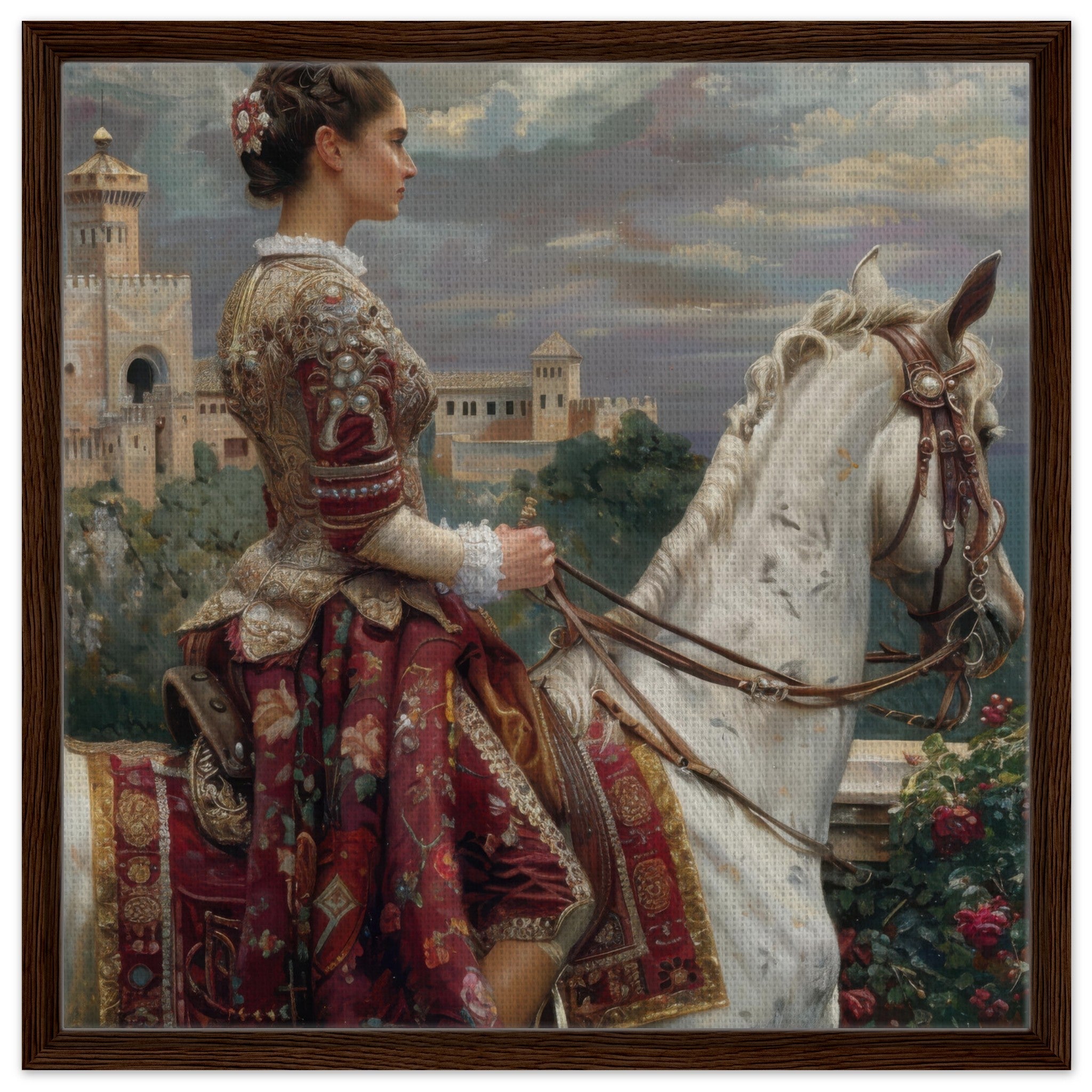 Framed Canvas Square - Romanticism art style culture of Spain 4 - Shop Ai Art WebShop - Digital Art online Store