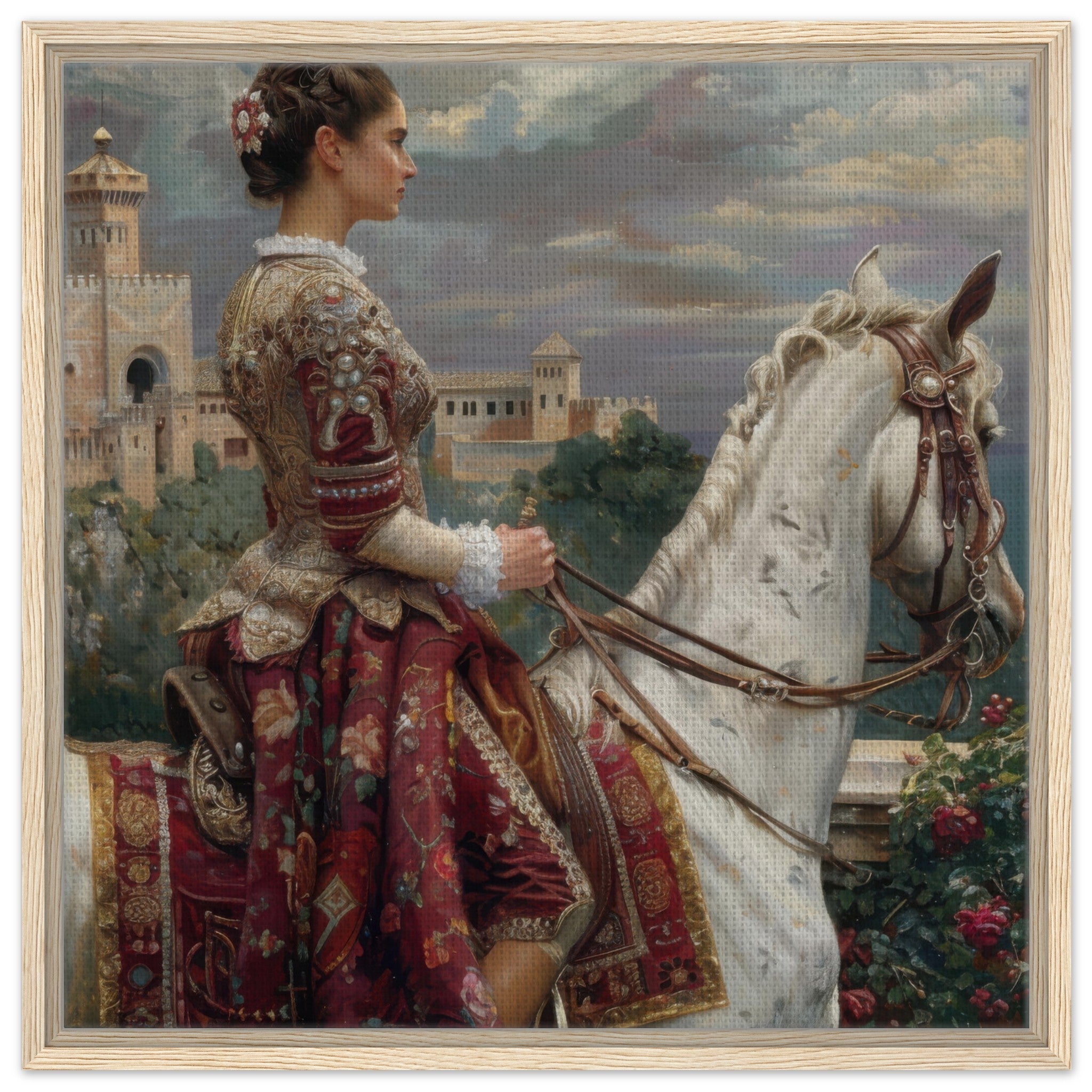 Framed Canvas Square - Romanticism art style culture of Spain 4 - Shop Ai Art WebShop - Digital Art online Store