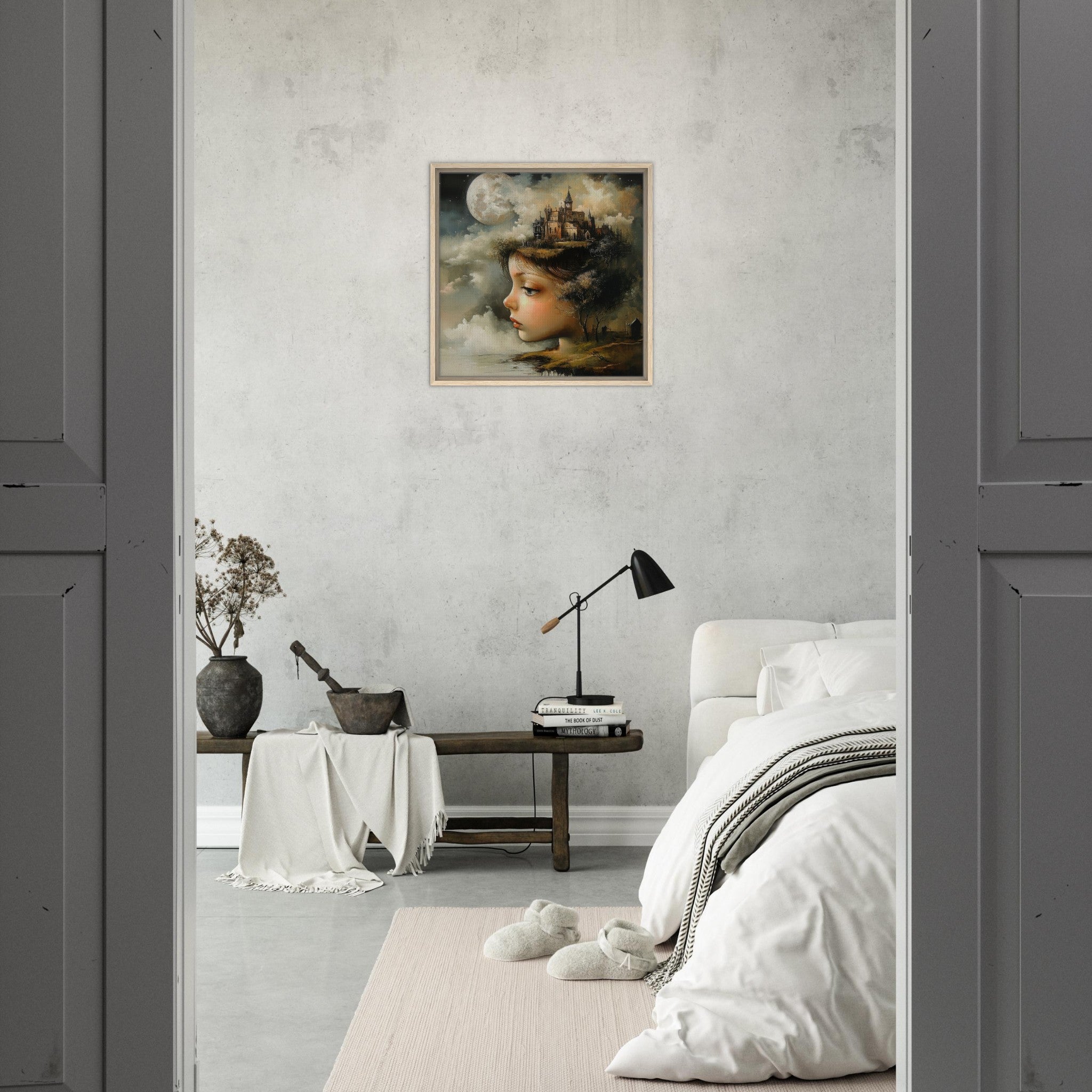 Framed Canvas Square - surrealistic art style 1 - Shop Ai Art WebShop - Digital Art online Store