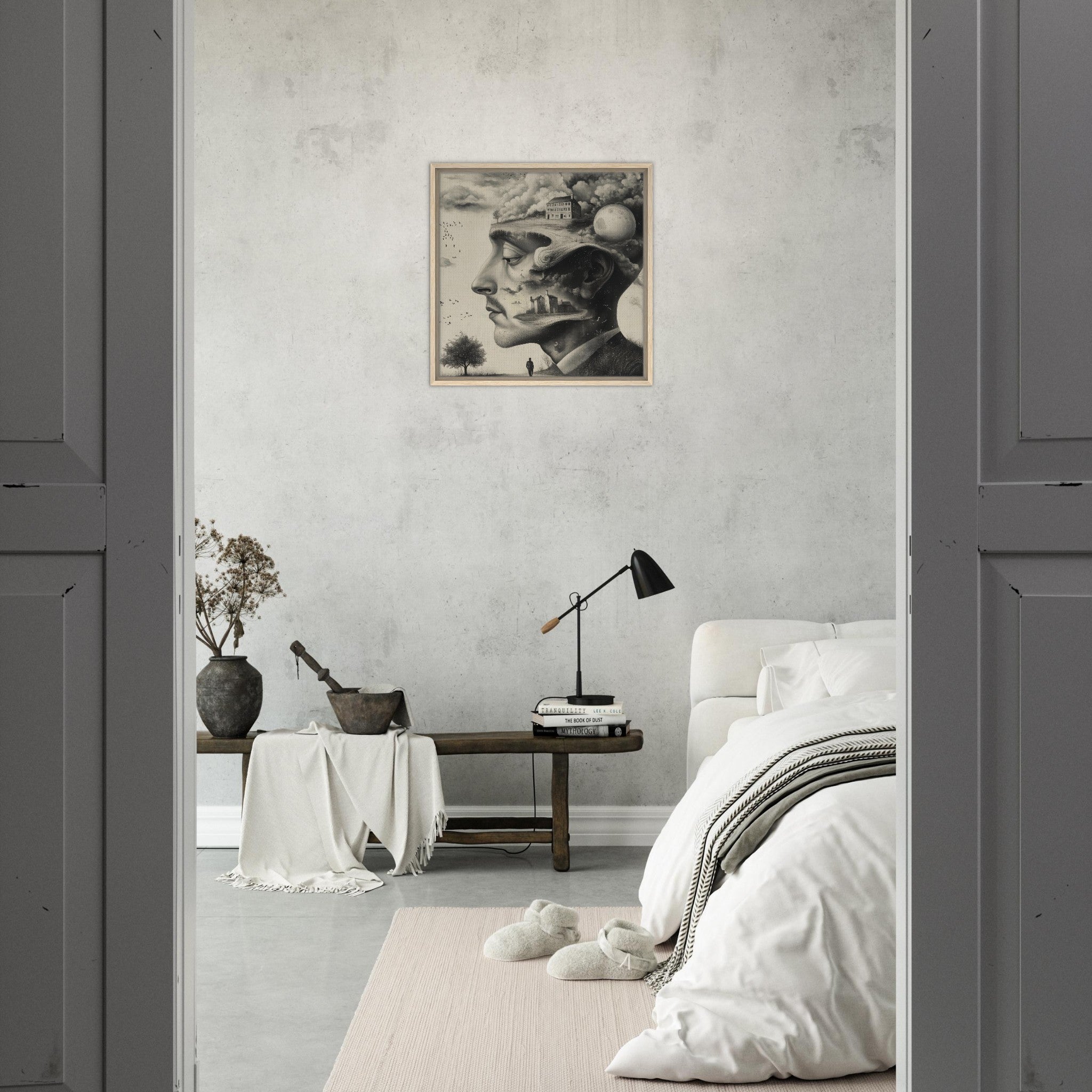 Framed Canvas Square - surrealistic art style 5 - Shop Ai Art WebShop - Digital Art online Store