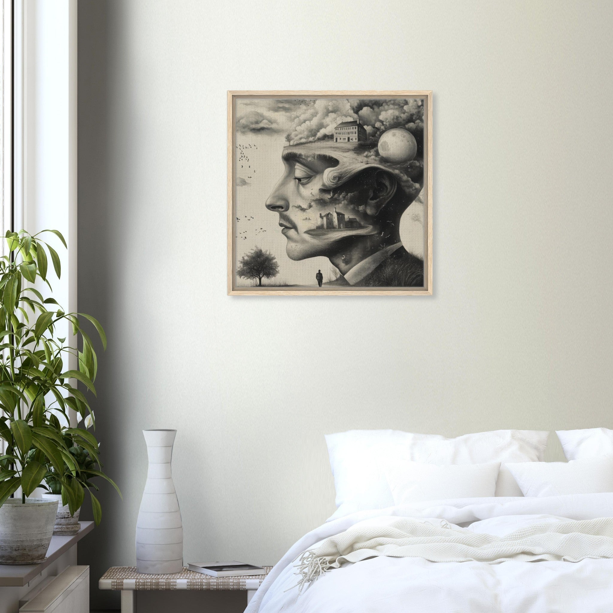 Framed Canvas Square - surrealistic art style 5 - Shop Ai Art WebShop - Digital Art online Store
