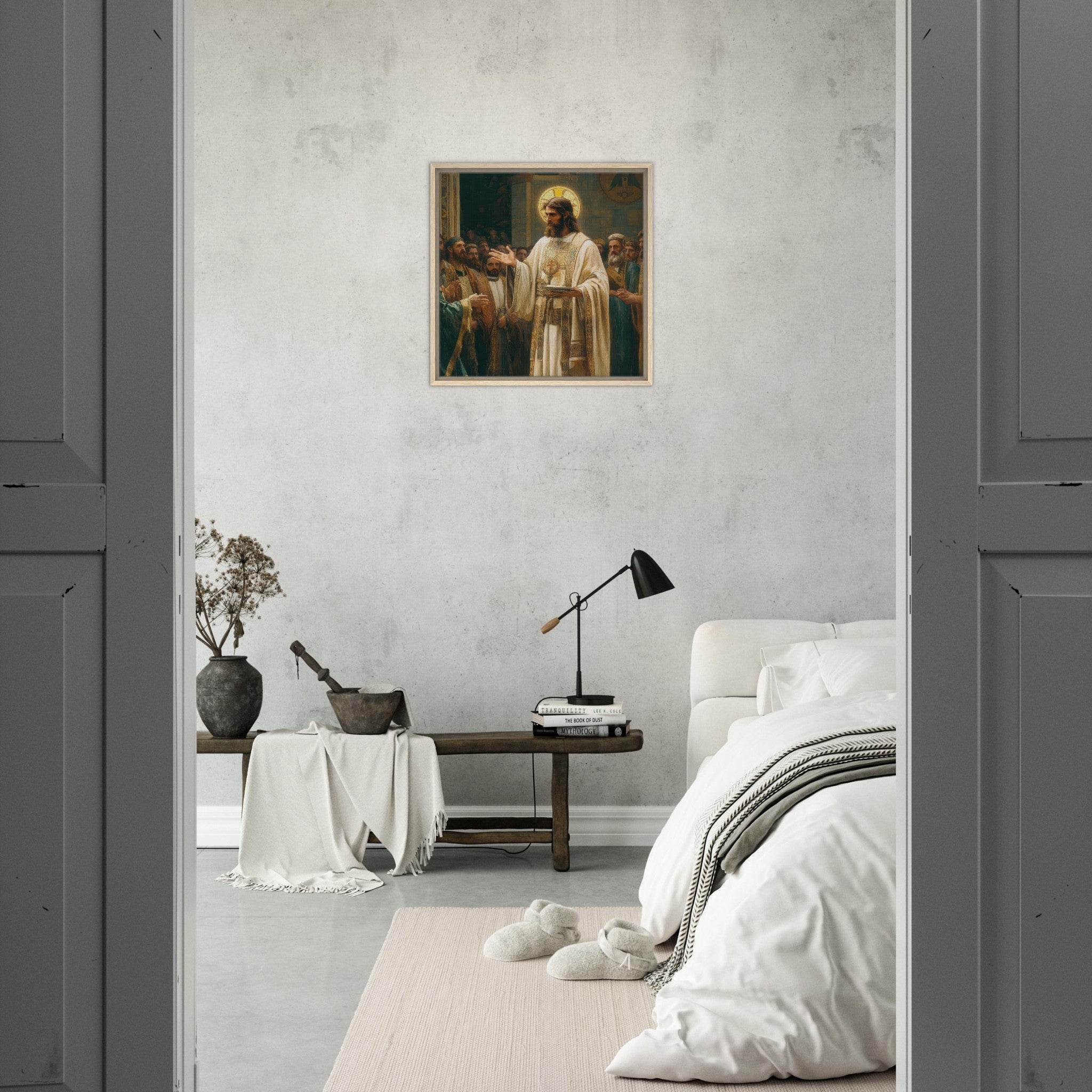 Framed Canvas Square - The Concept of Kind in Church History Analyzing 3 - Shop Ai Art WebShop - Digital Art online Store