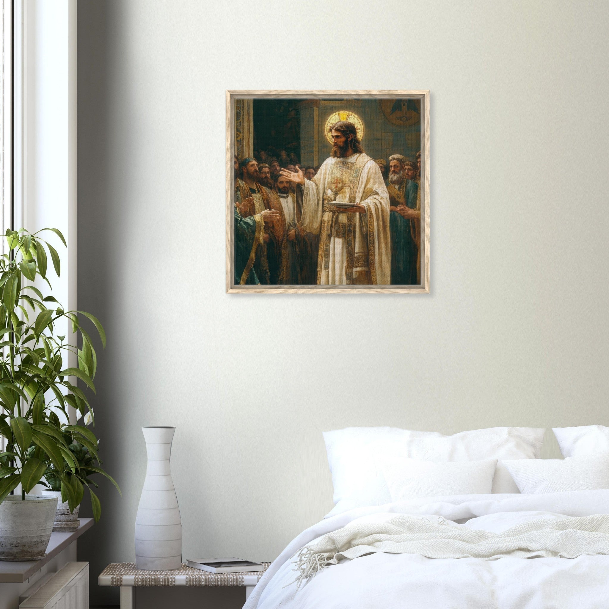 Framed Canvas Square - The Concept of Kind in Church History Analyzing 3 - Shop Ai Art WebShop - Digital Art online Store