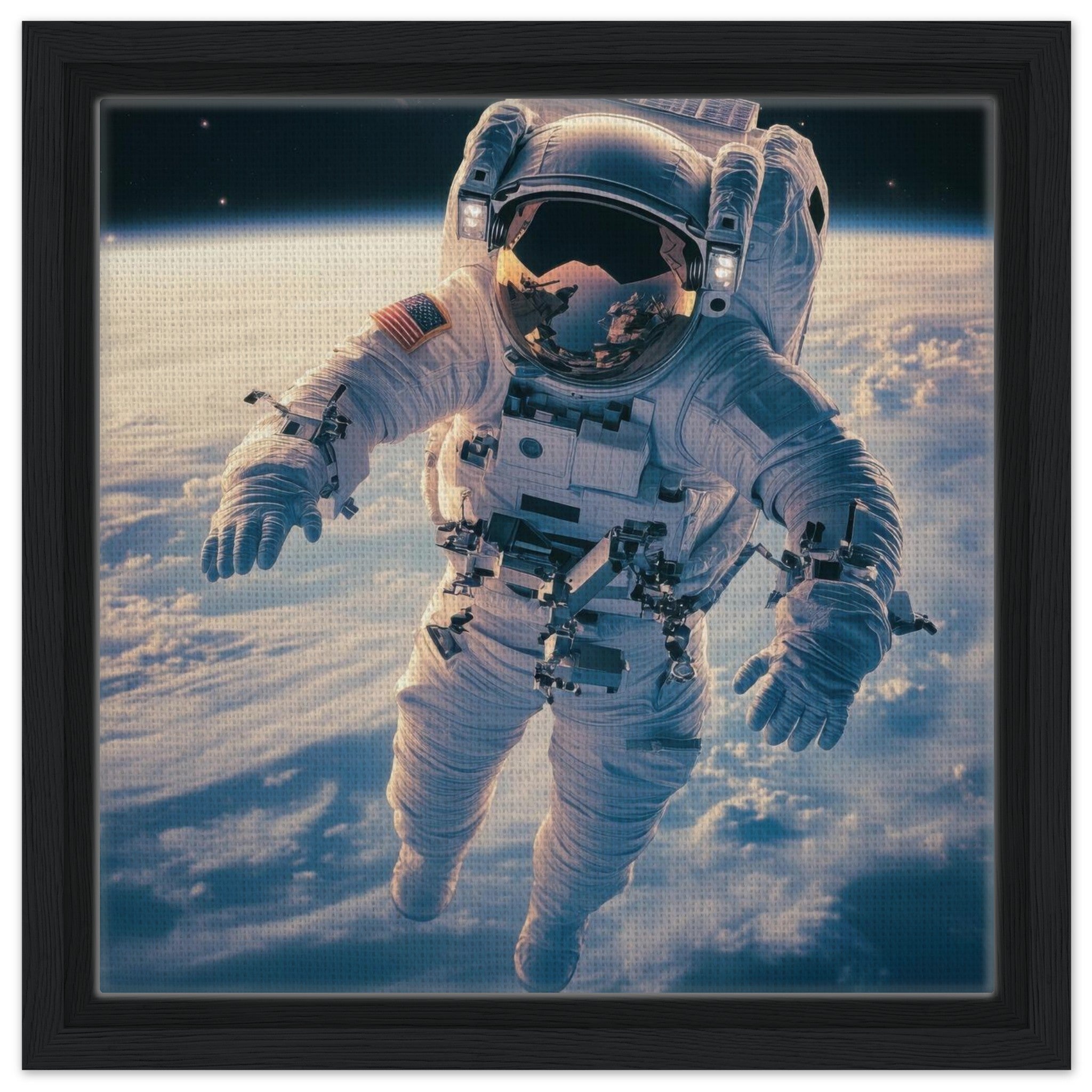 Framed Canvas Square - The psychological challenges of long 3 - Shop Ai Art WebShop - Digital Art online Store