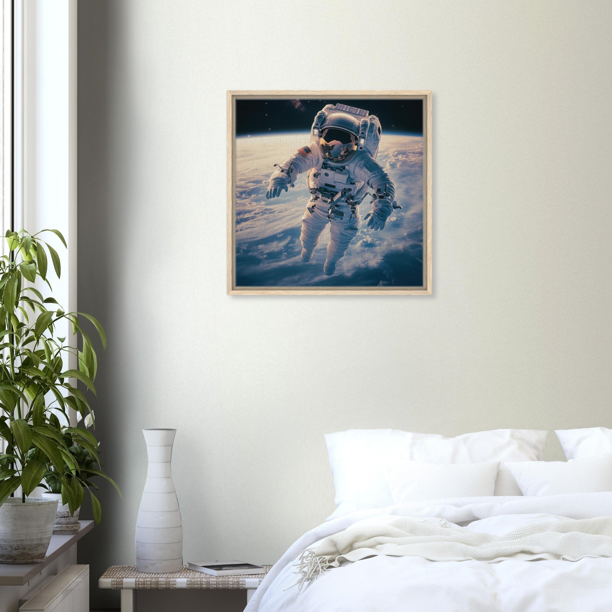 Framed Canvas Square - The psychological challenges of long 3 - Shop Ai Art WebShop - Digital Art online Store