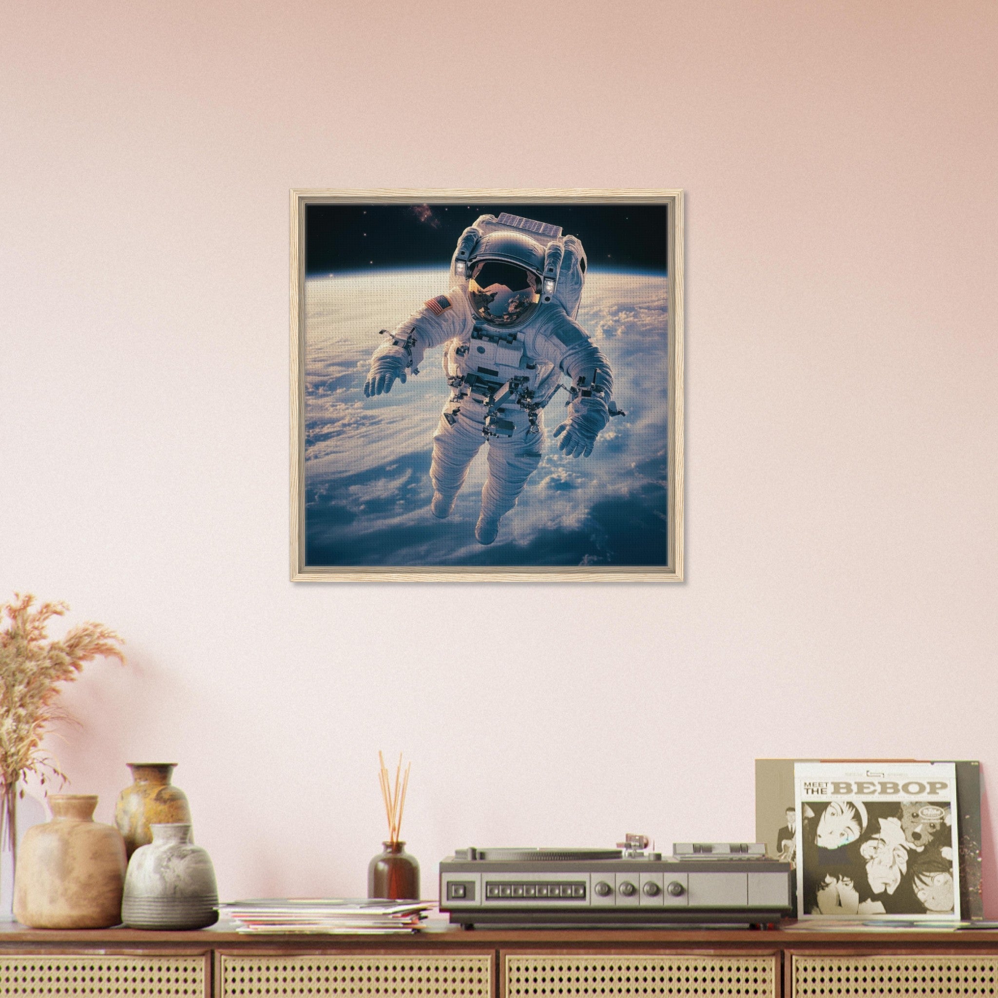 Framed Canvas Square - The psychological challenges of long 3 - Shop Ai Art WebShop - Digital Art online Store